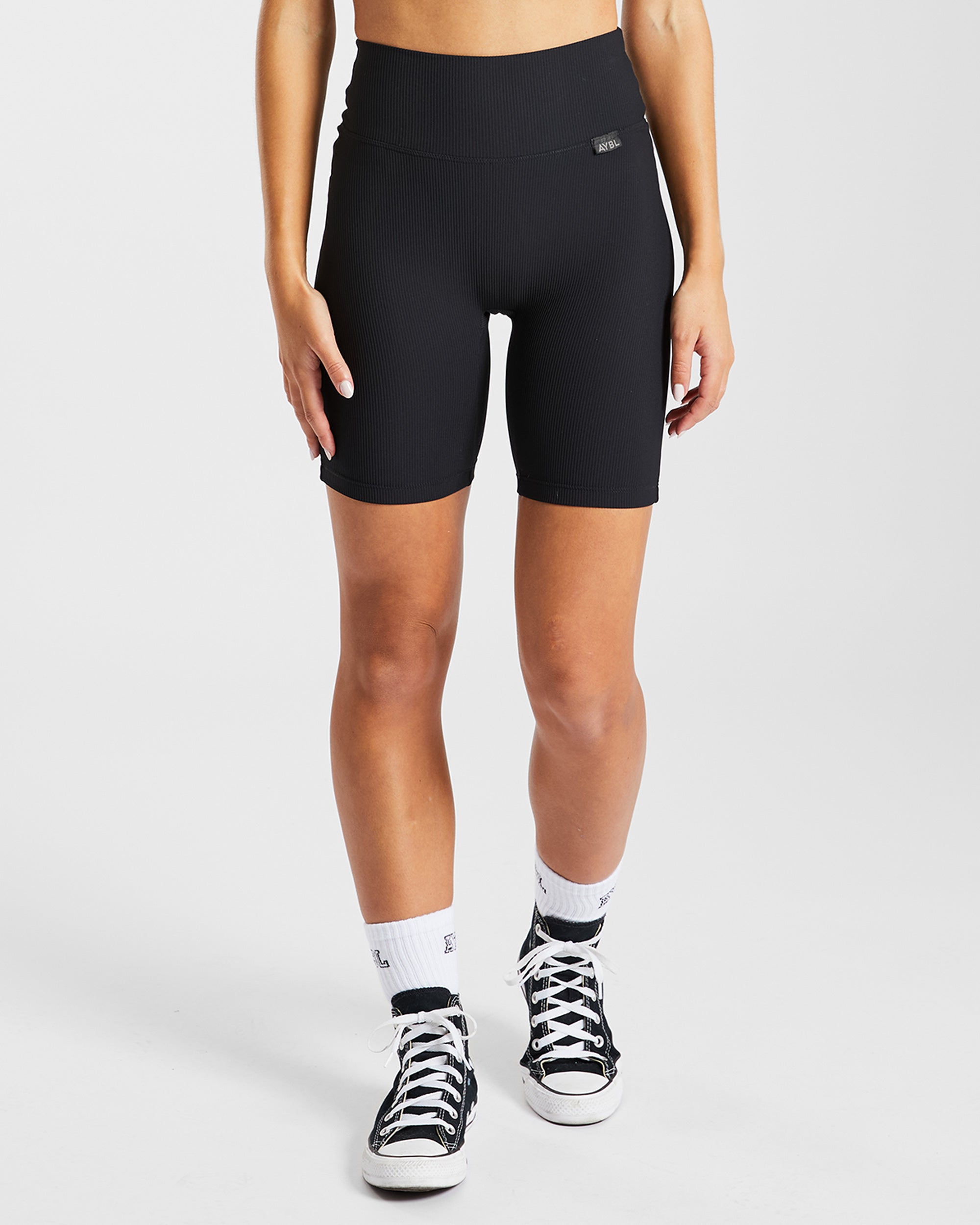 Short de cyclisme côtelé Sculpt - Noir