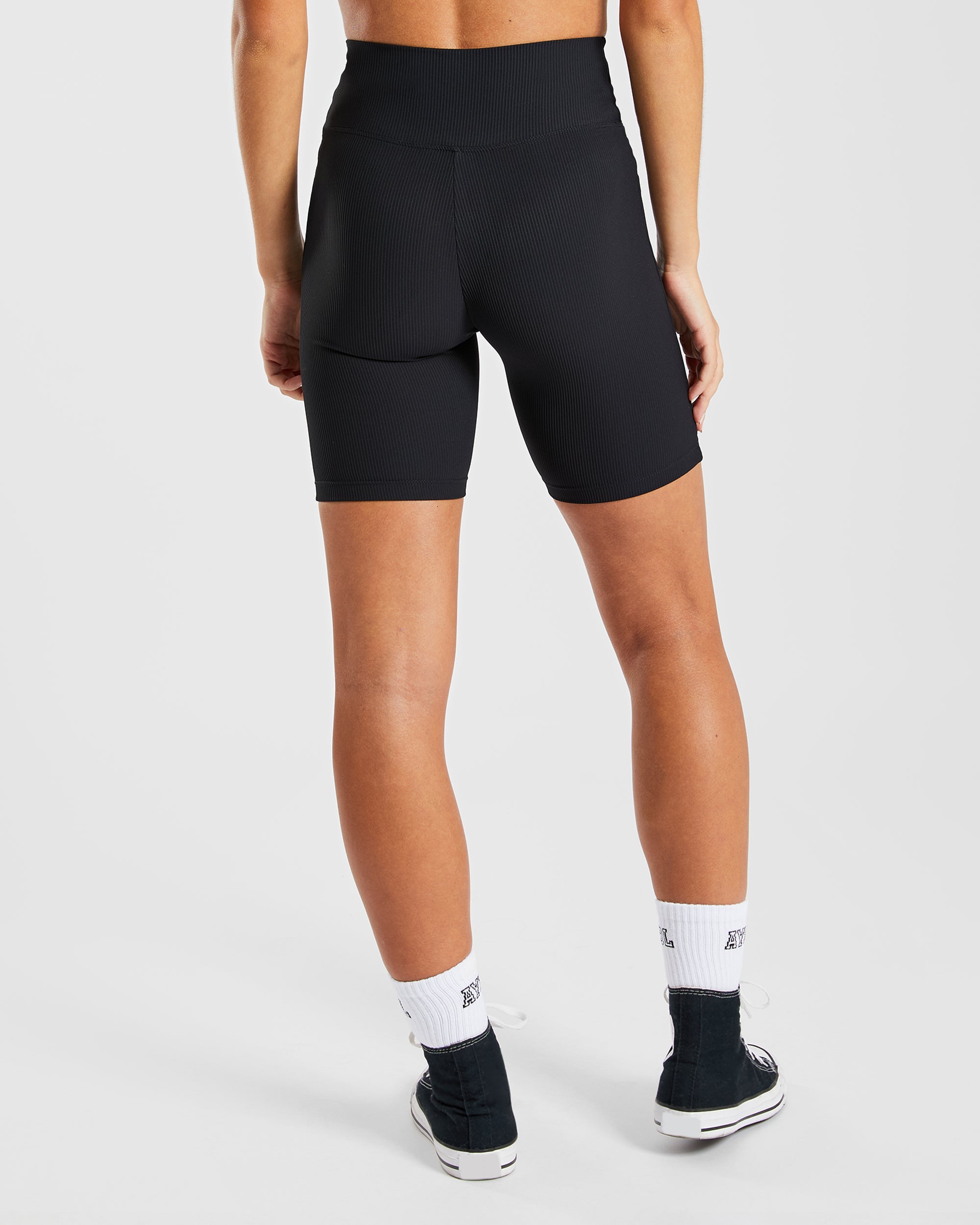 Short de cyclisme côtelé Sculpt - Noir