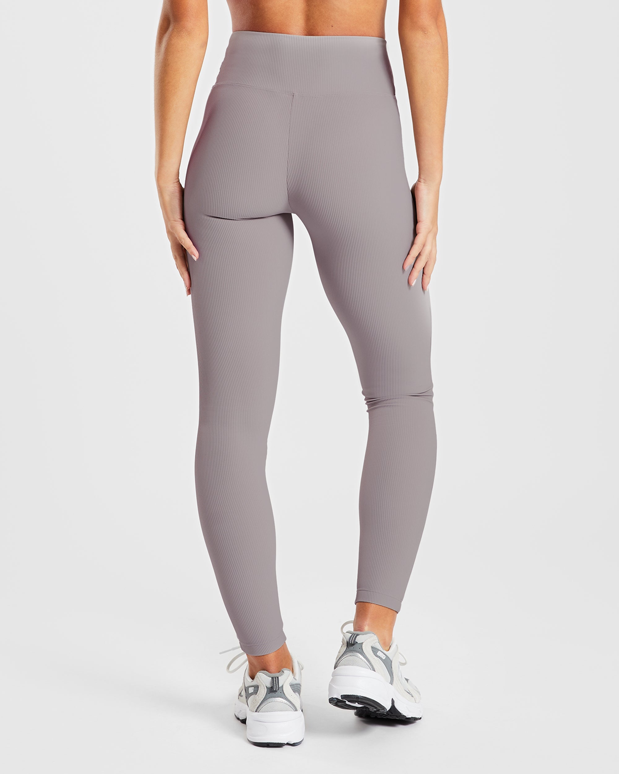 Sculpt Ribbed Leggings - Fog Grey