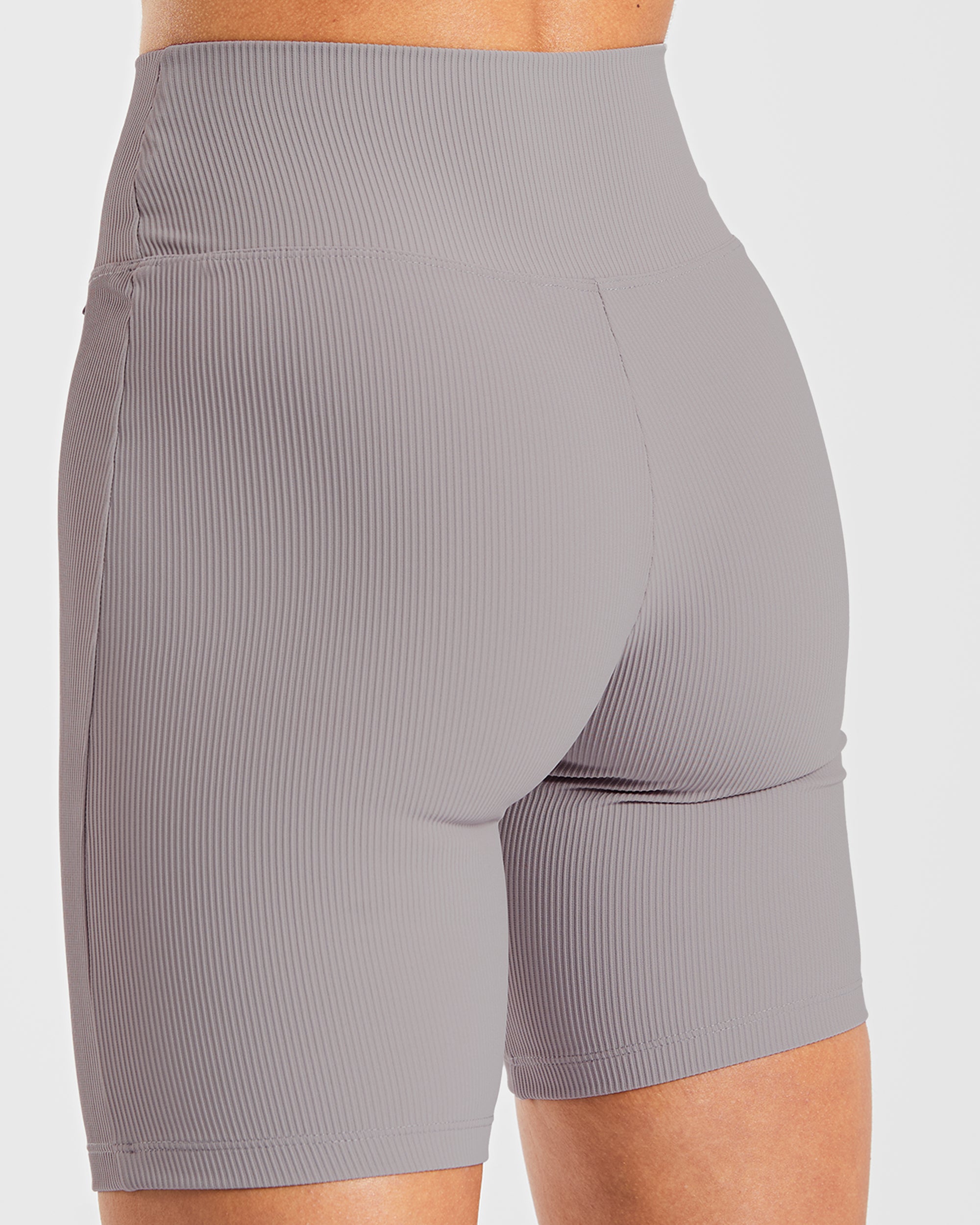 Gerippte Radlerhose Sculpt – Nebelgrau