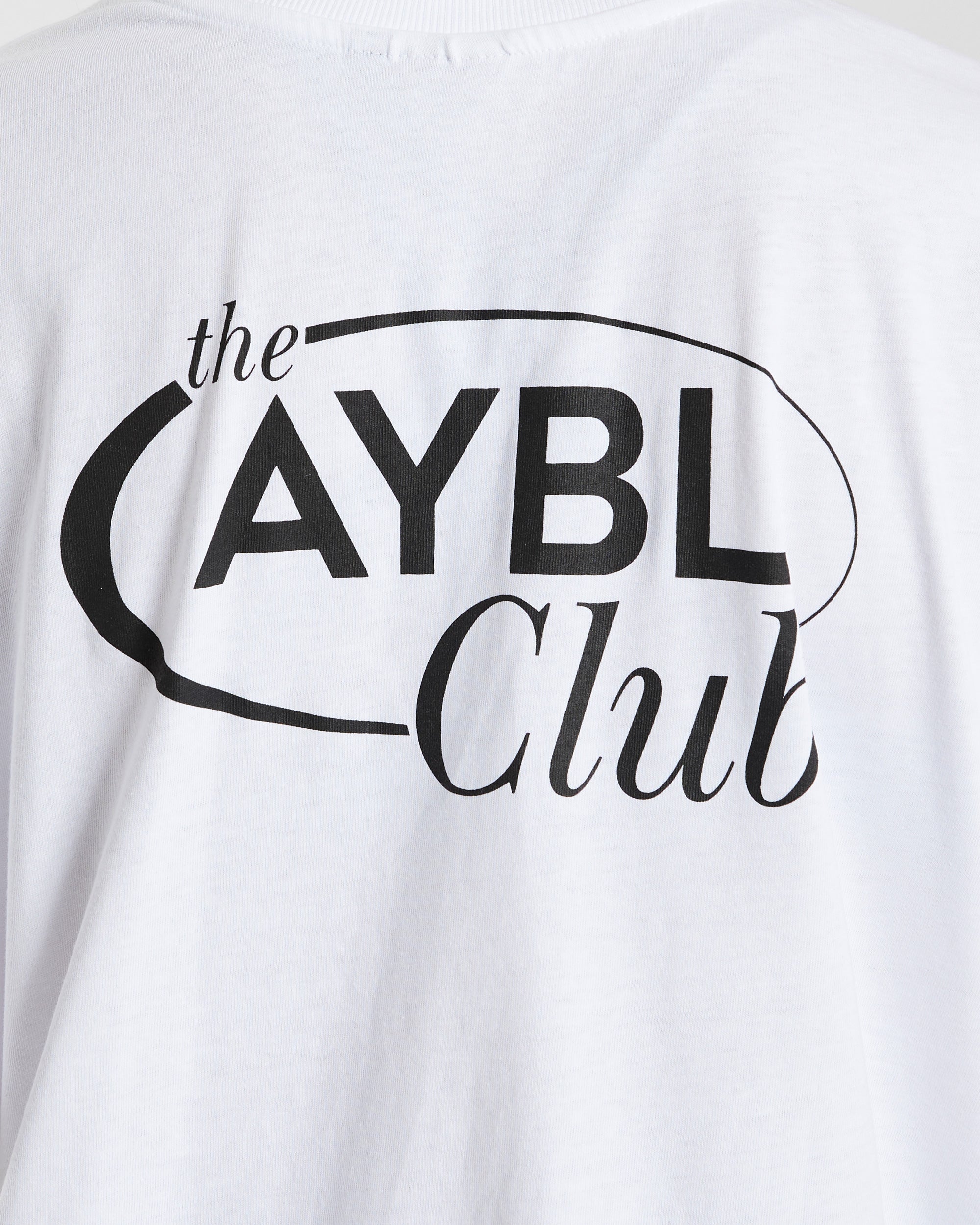 AYBL Club Übergroßes T-Shirt – Weiß