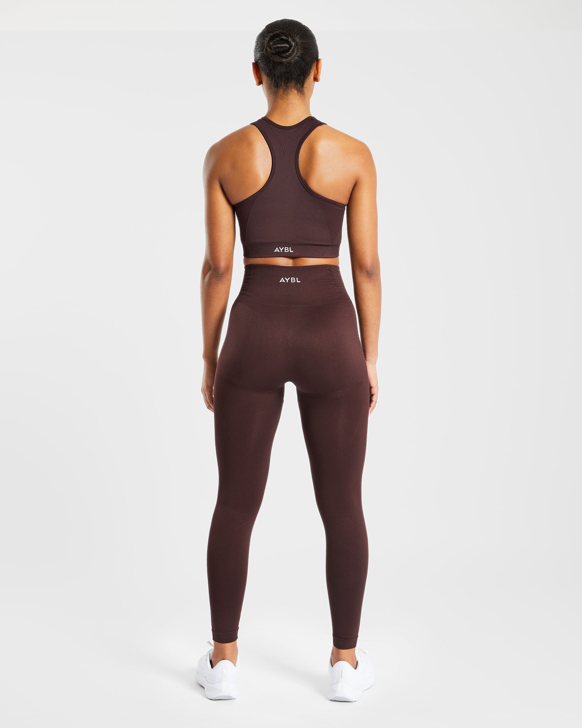 Soutien-gorge de sport sans couture Balance V2 - Marron chocolat