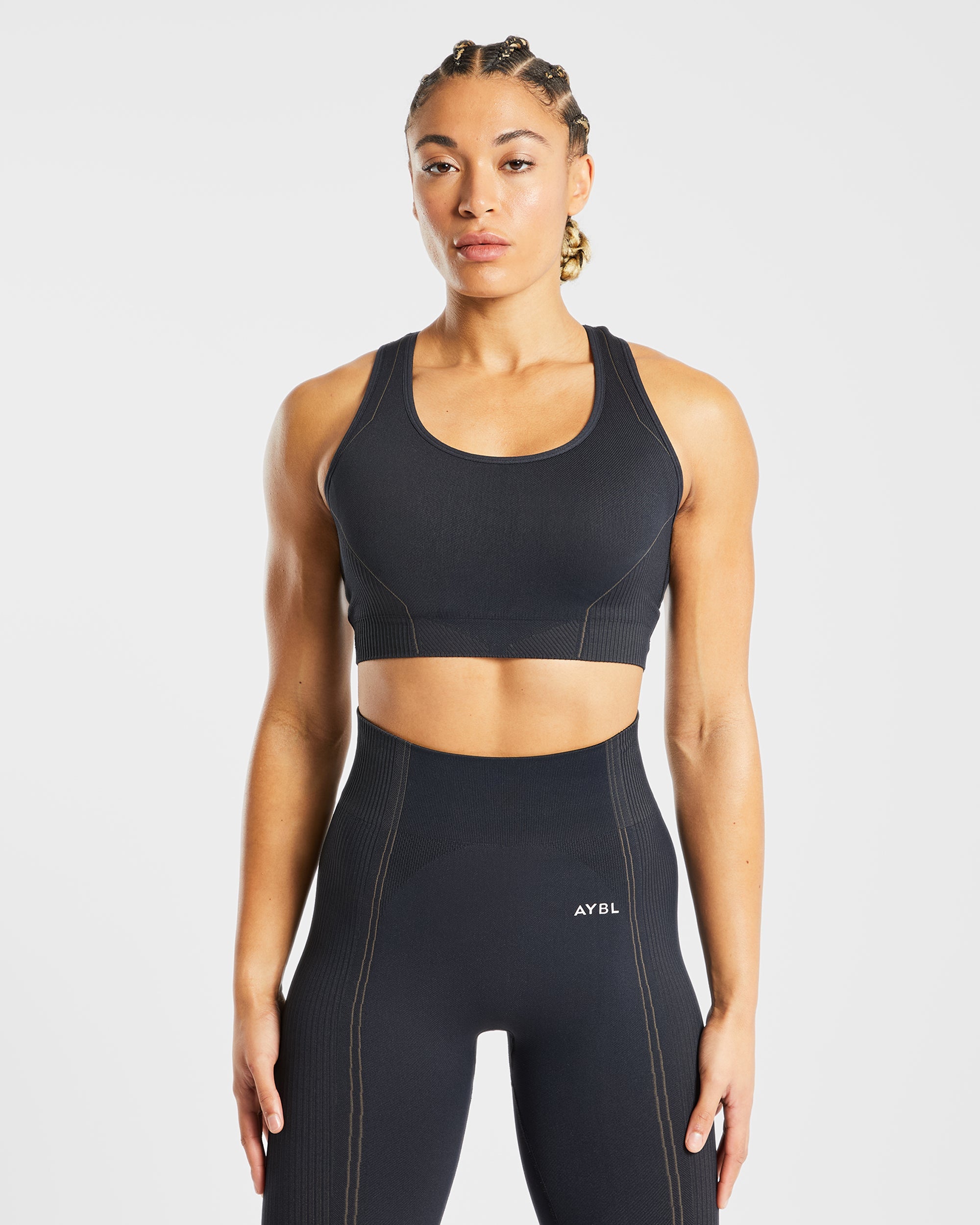 Soutien-gorge de sport sans couture Reflex - Noir