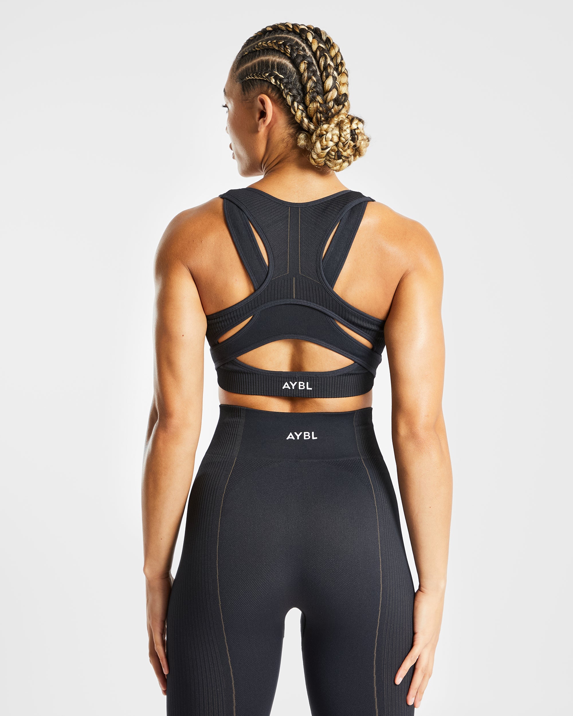 Soutien-gorge de sport sans couture Reflex - Noir