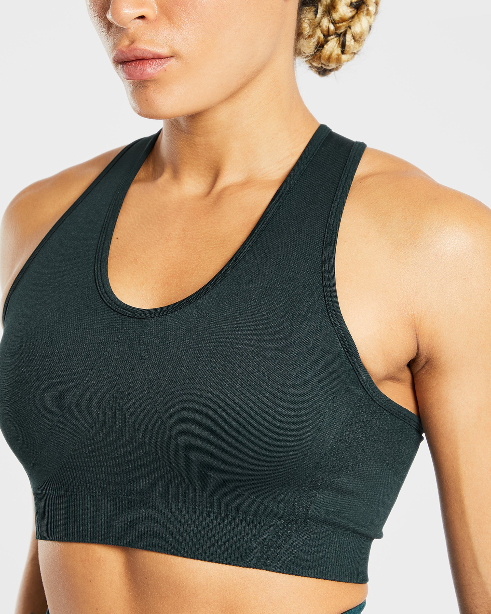 Balance V2 Seamless Sports Bra - Forest Green