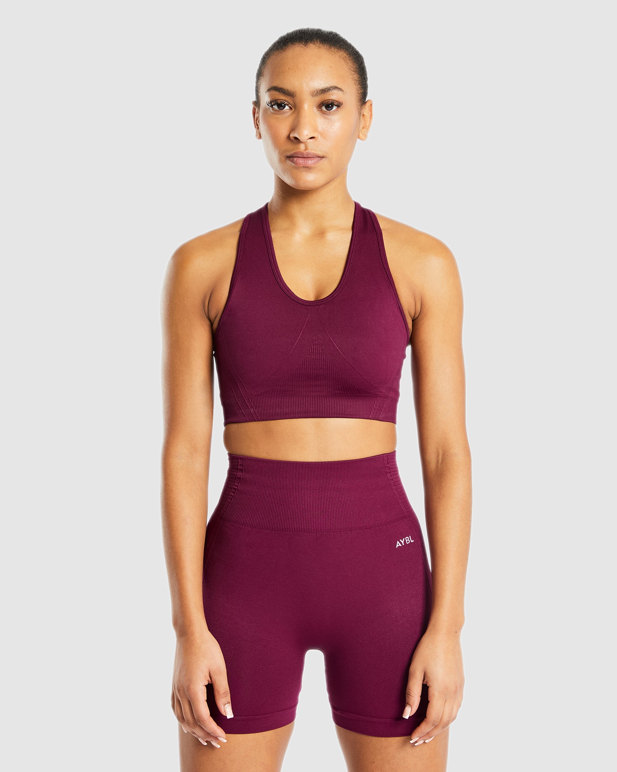 Soutien-gorge de sport sans couture Balance V2 - Vin violet