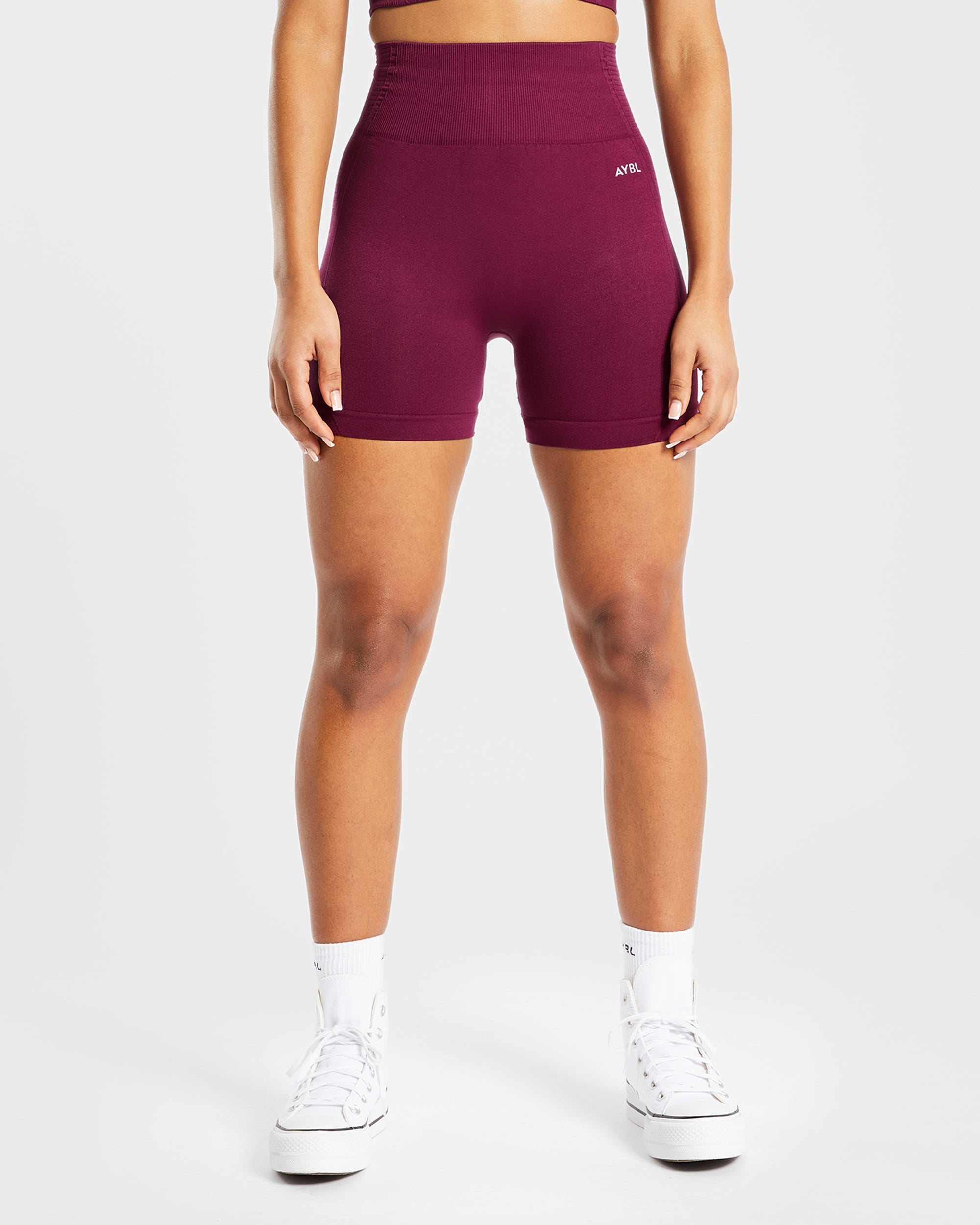 Balance V2 Nahtlose Shorts – Lila Wein