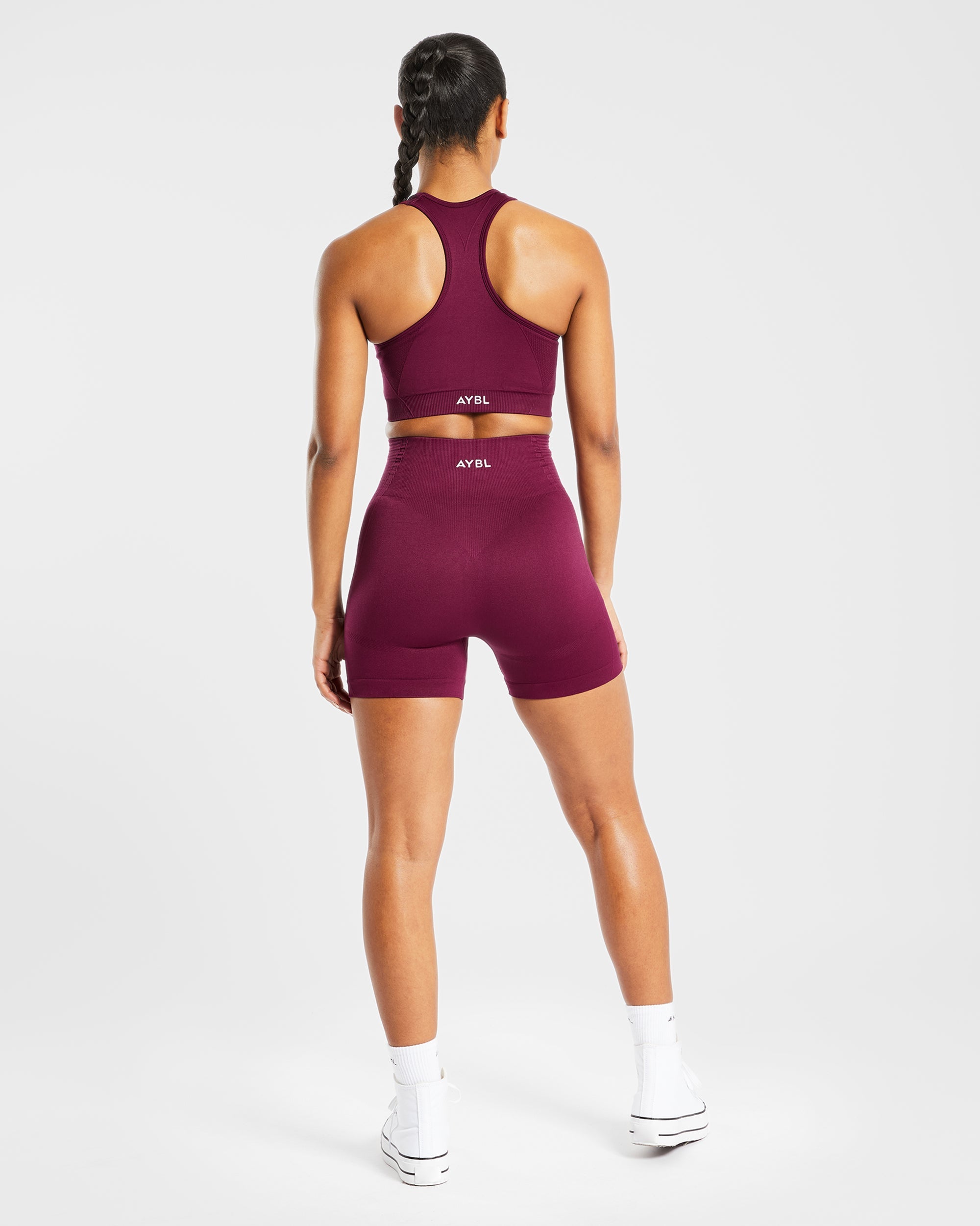 Balance V2 Nahtlose Shorts – Lila Wein