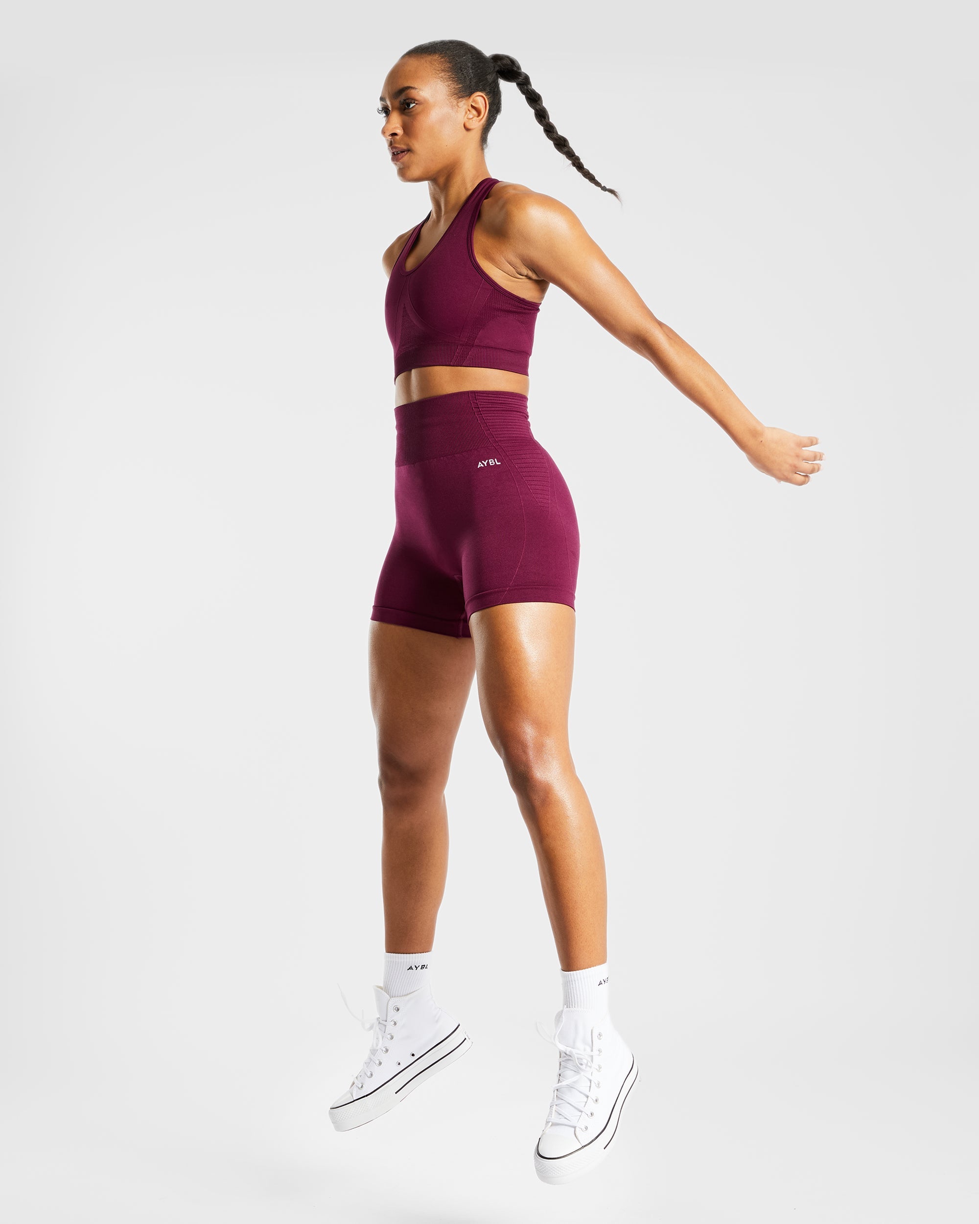 Balance V2 Seamless Shorts - Purple Wine