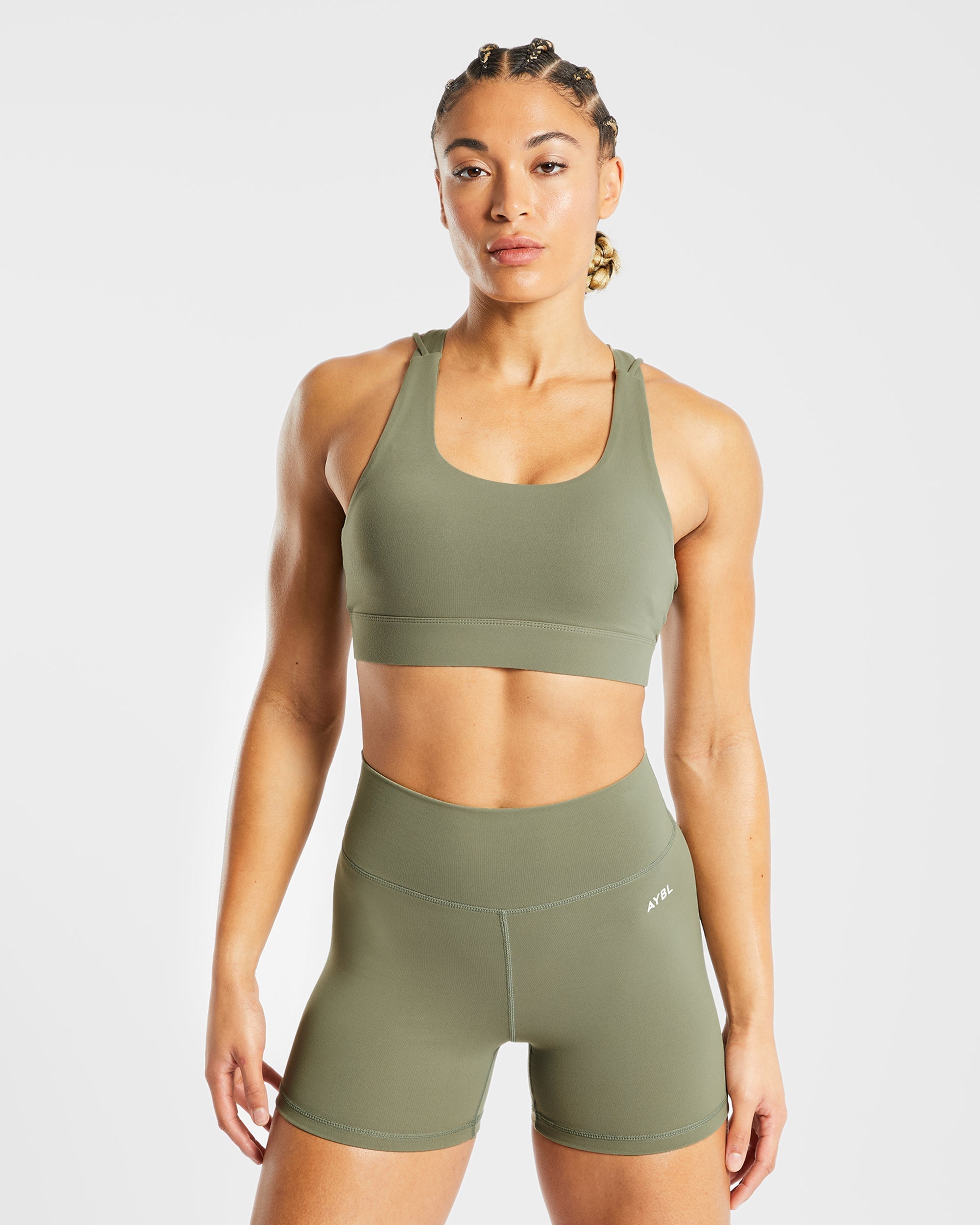 Core Sports Bra - Olive