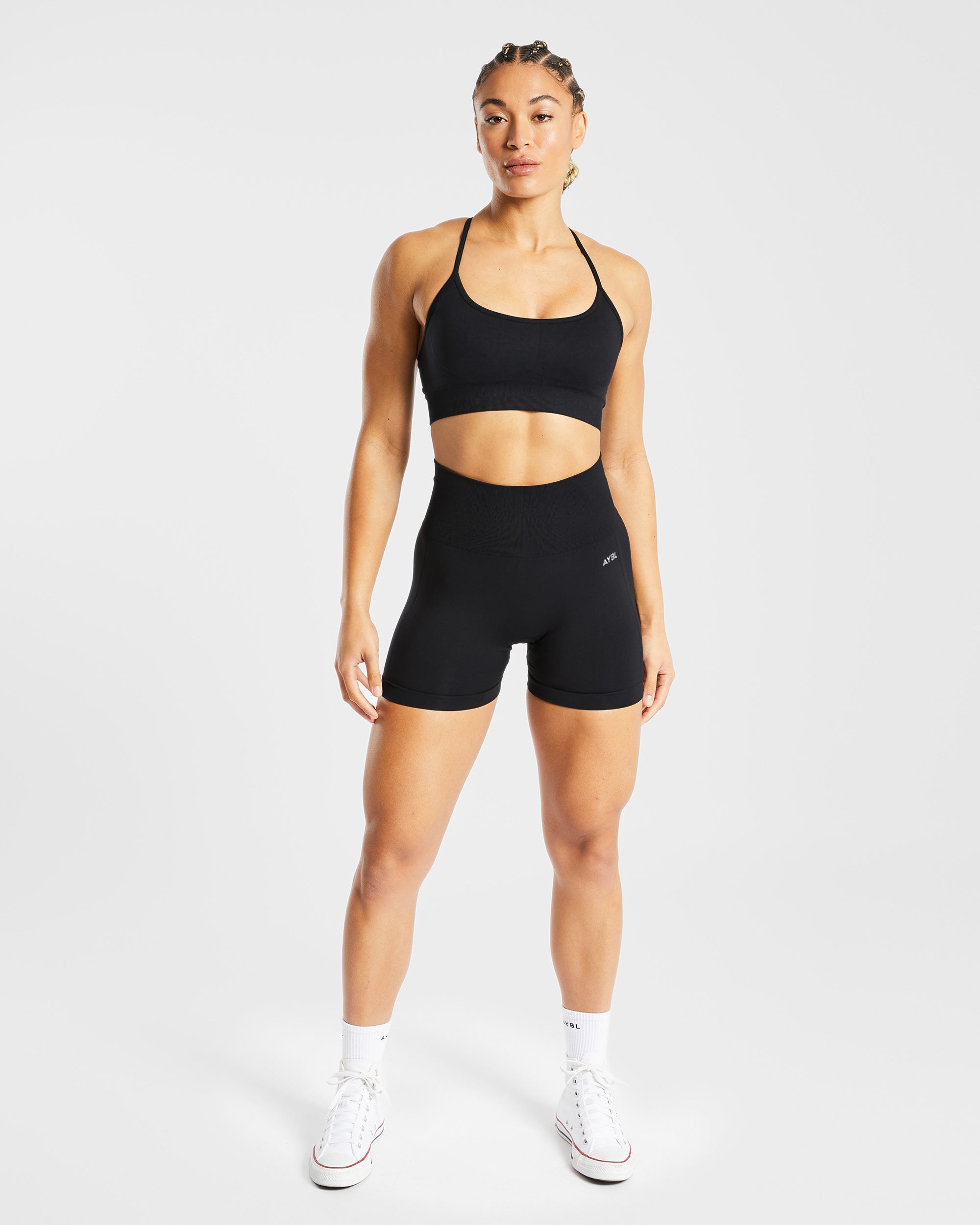 Nahtlose Empower-Shorts – Schwarz