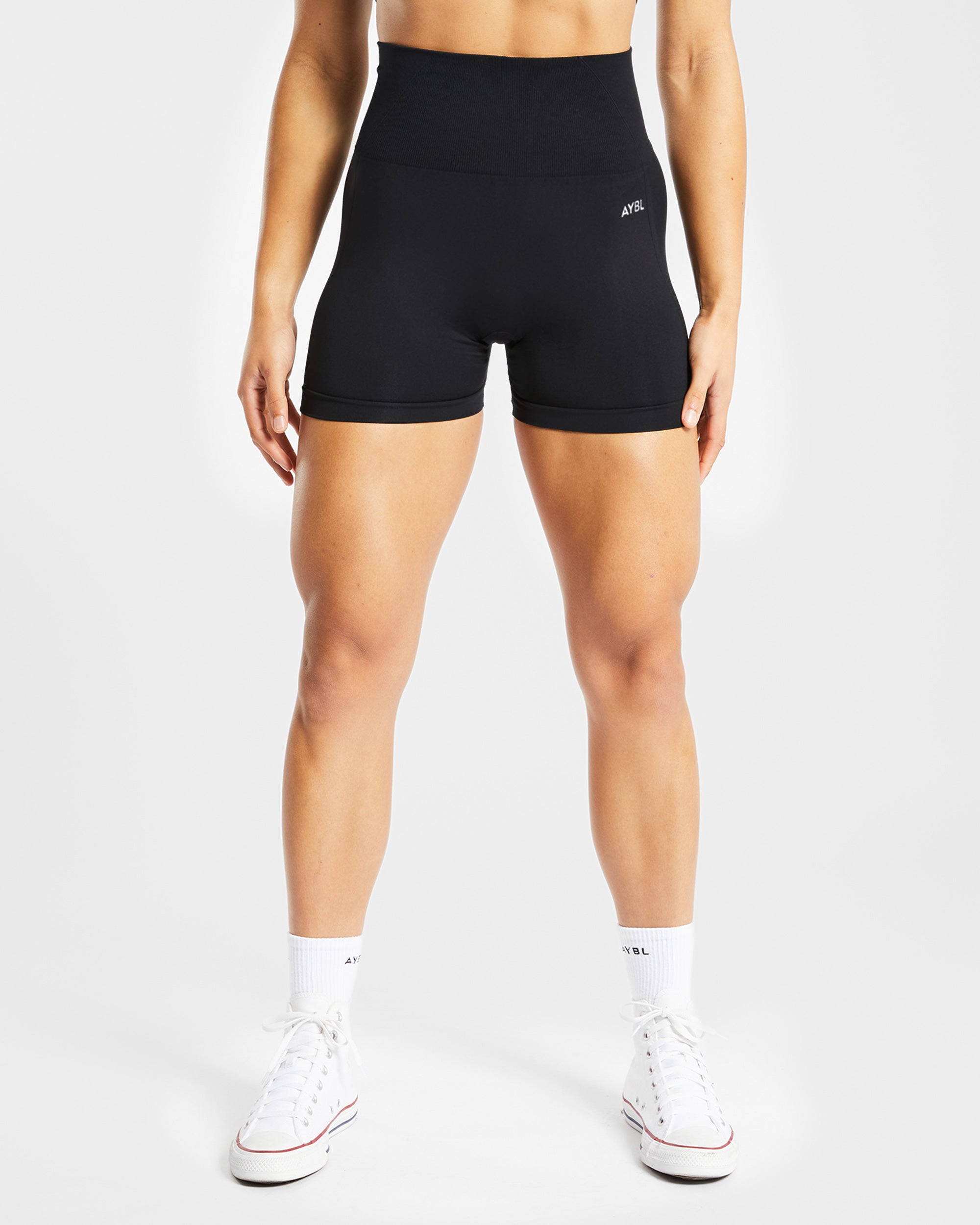 Nahtlose Empower-Shorts – Schwarz