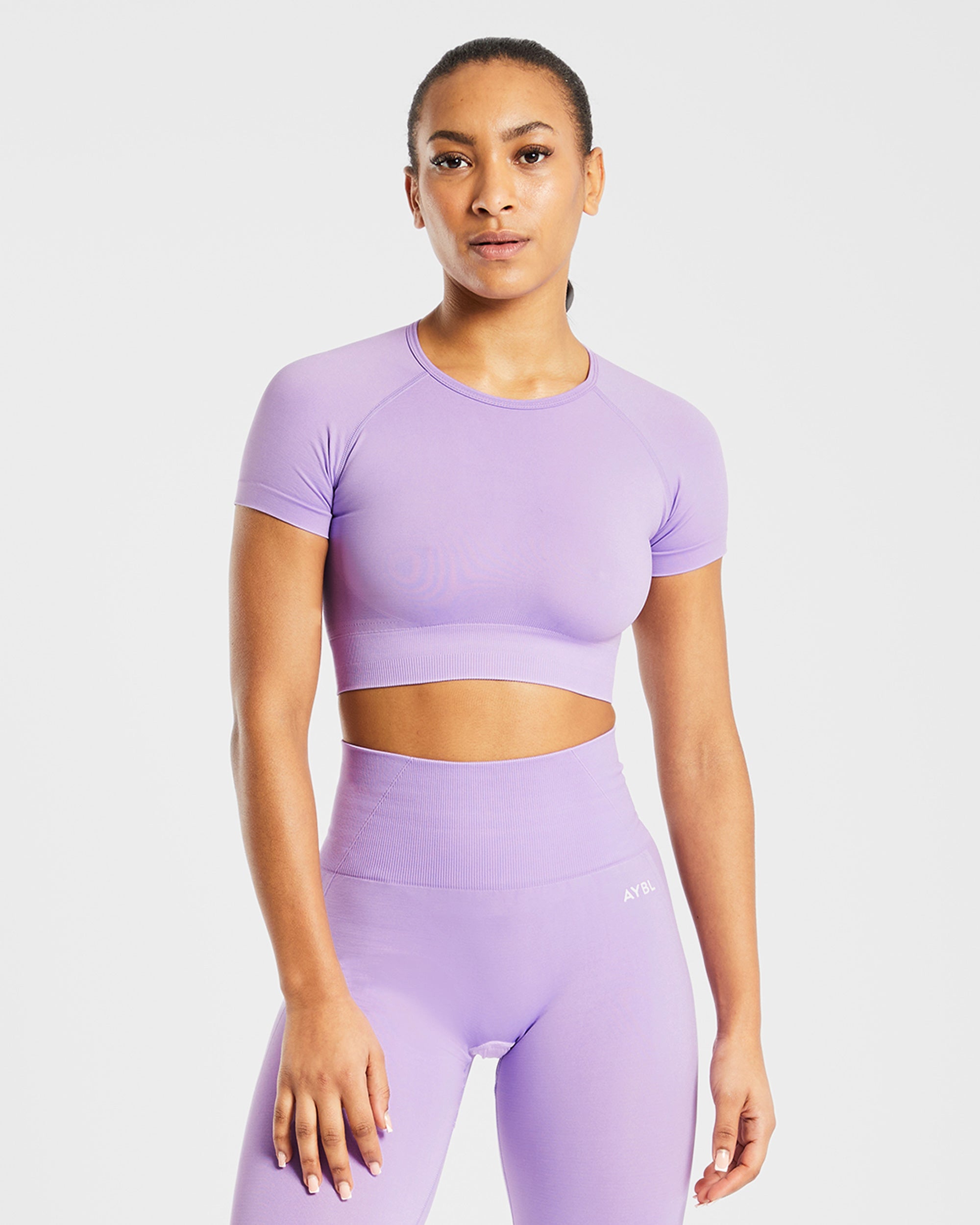 Empower Nahtloses Crop Top – Lila