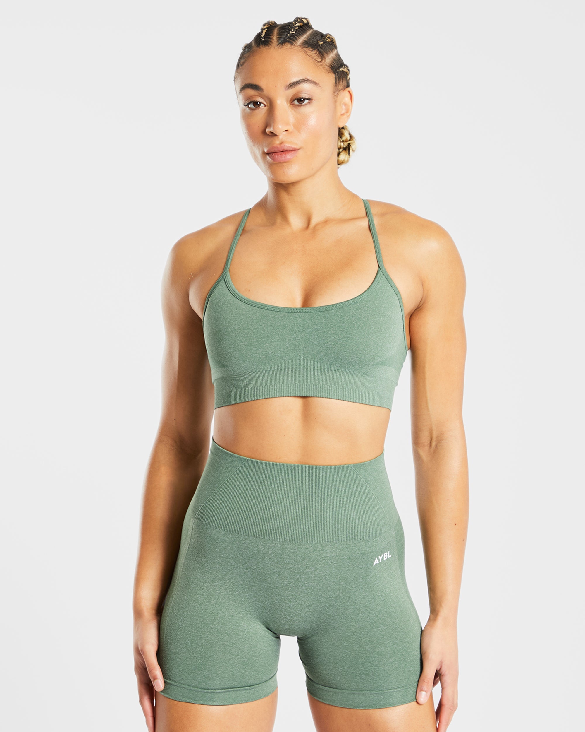 Soutien-gorge de sport sans couture Empower - Olive Marl