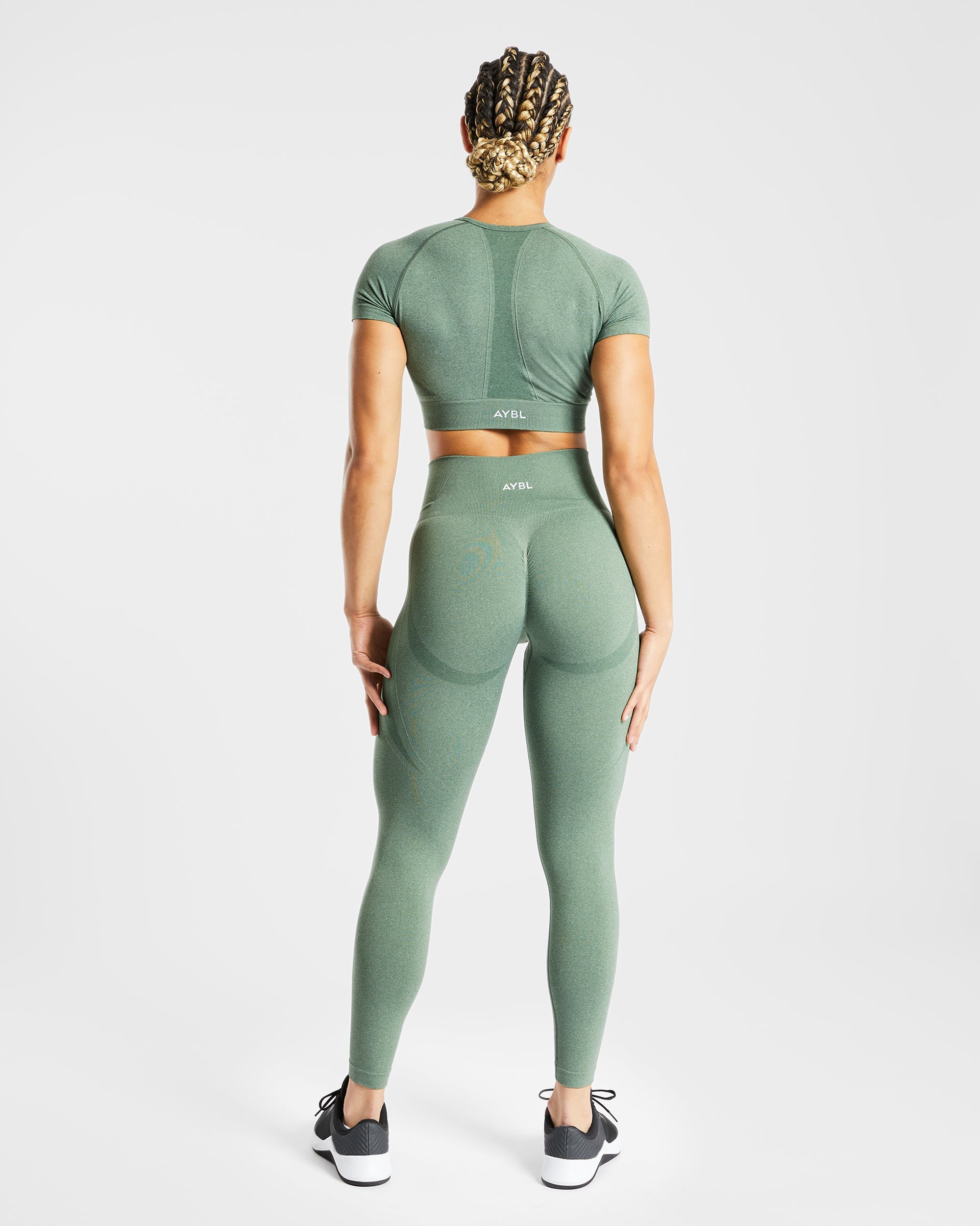 Legging sans couture Empower - Olive chiné