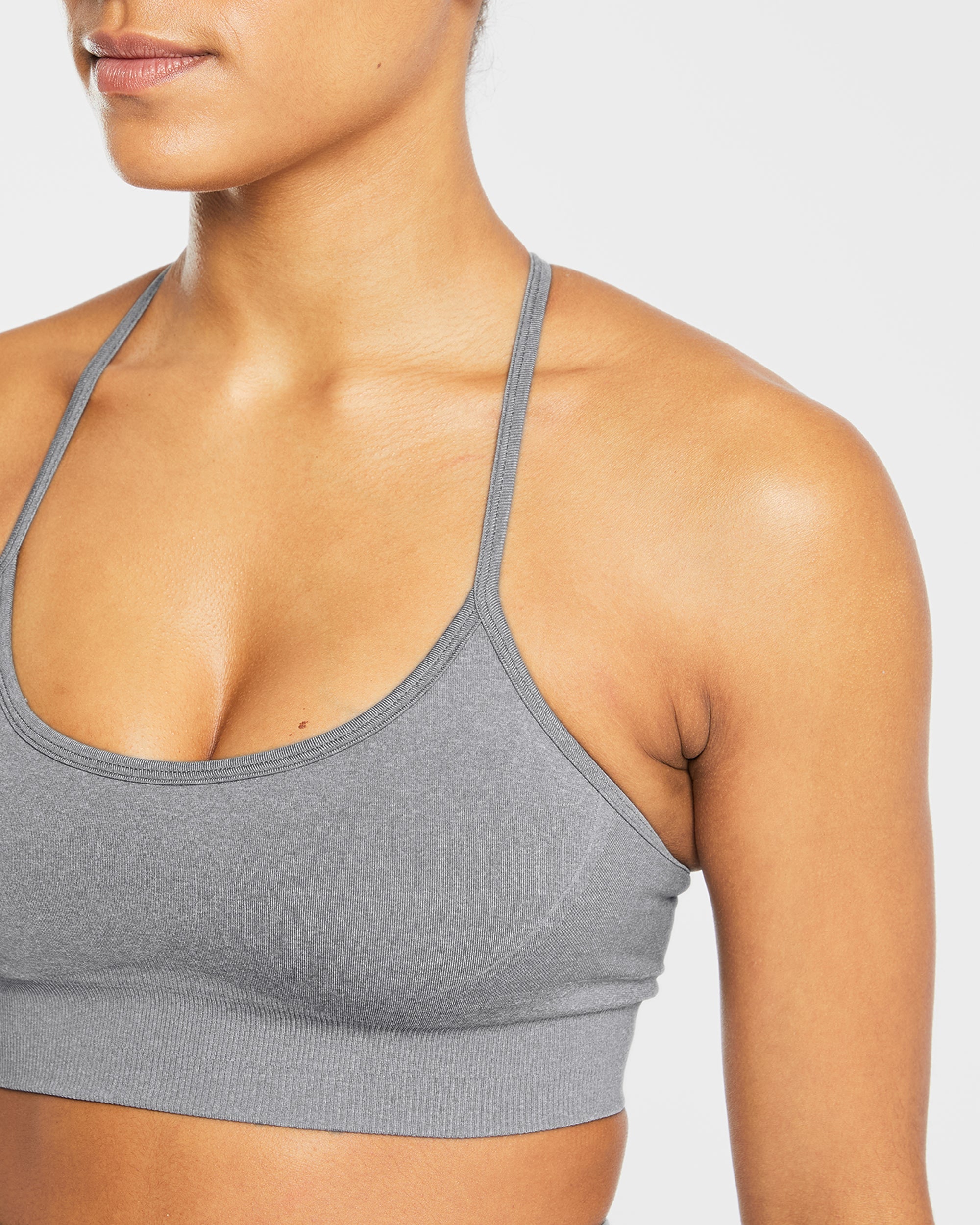 Soutien-gorge de sport sans couture Empower - Gris Chiné