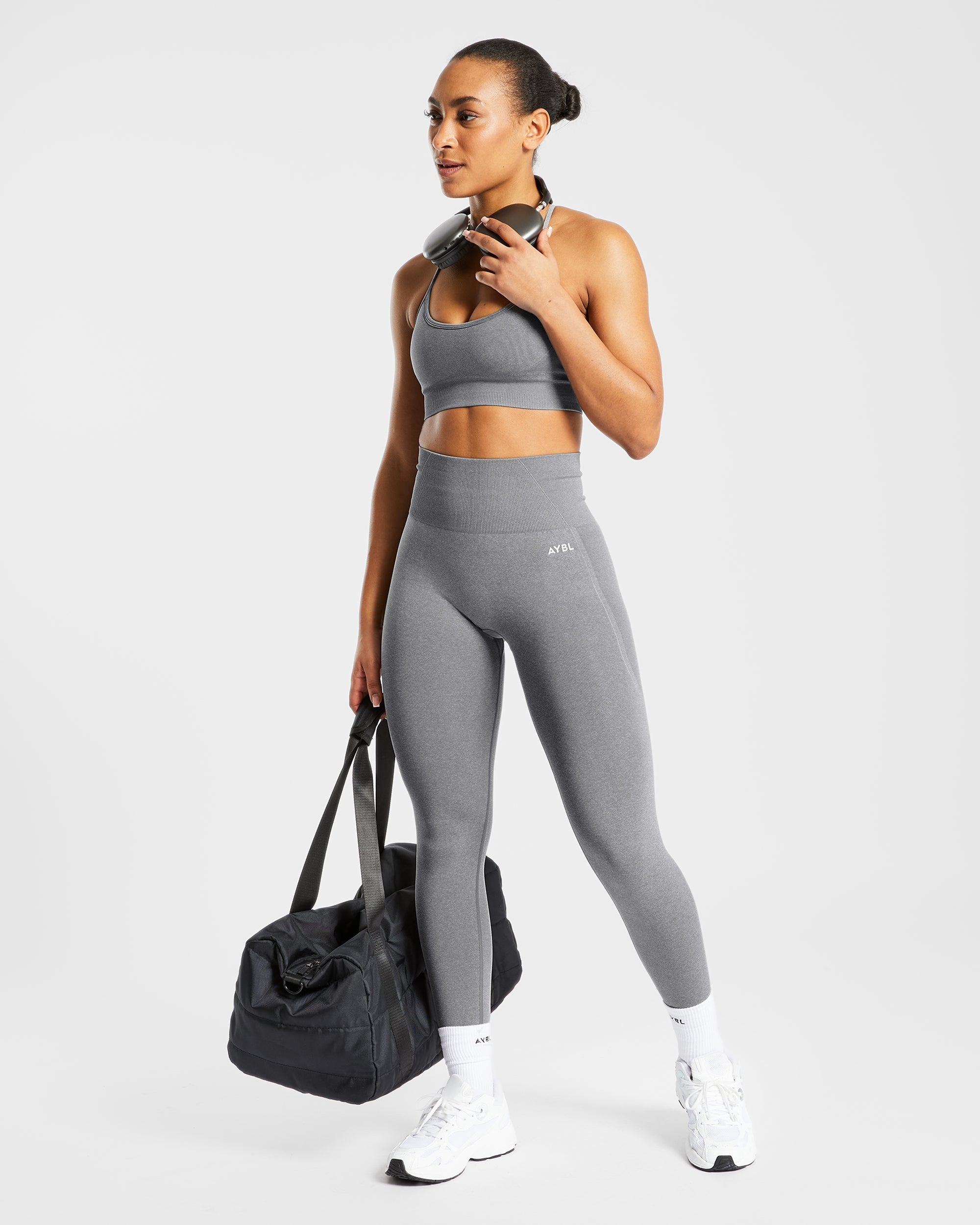 Soutien-gorge de sport sans couture Empower - Gris Chiné