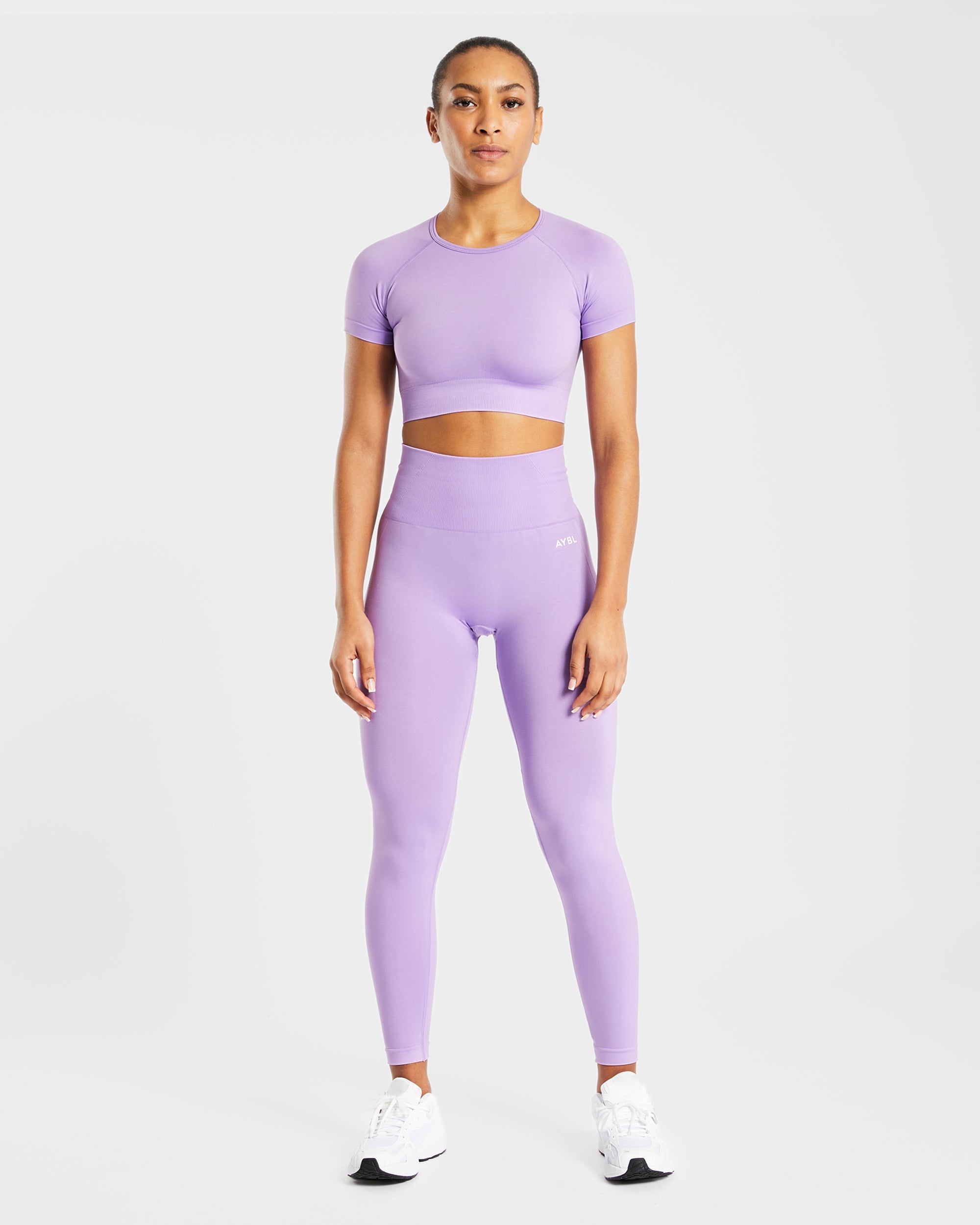 Empower Nahtloses Crop Top – Lila