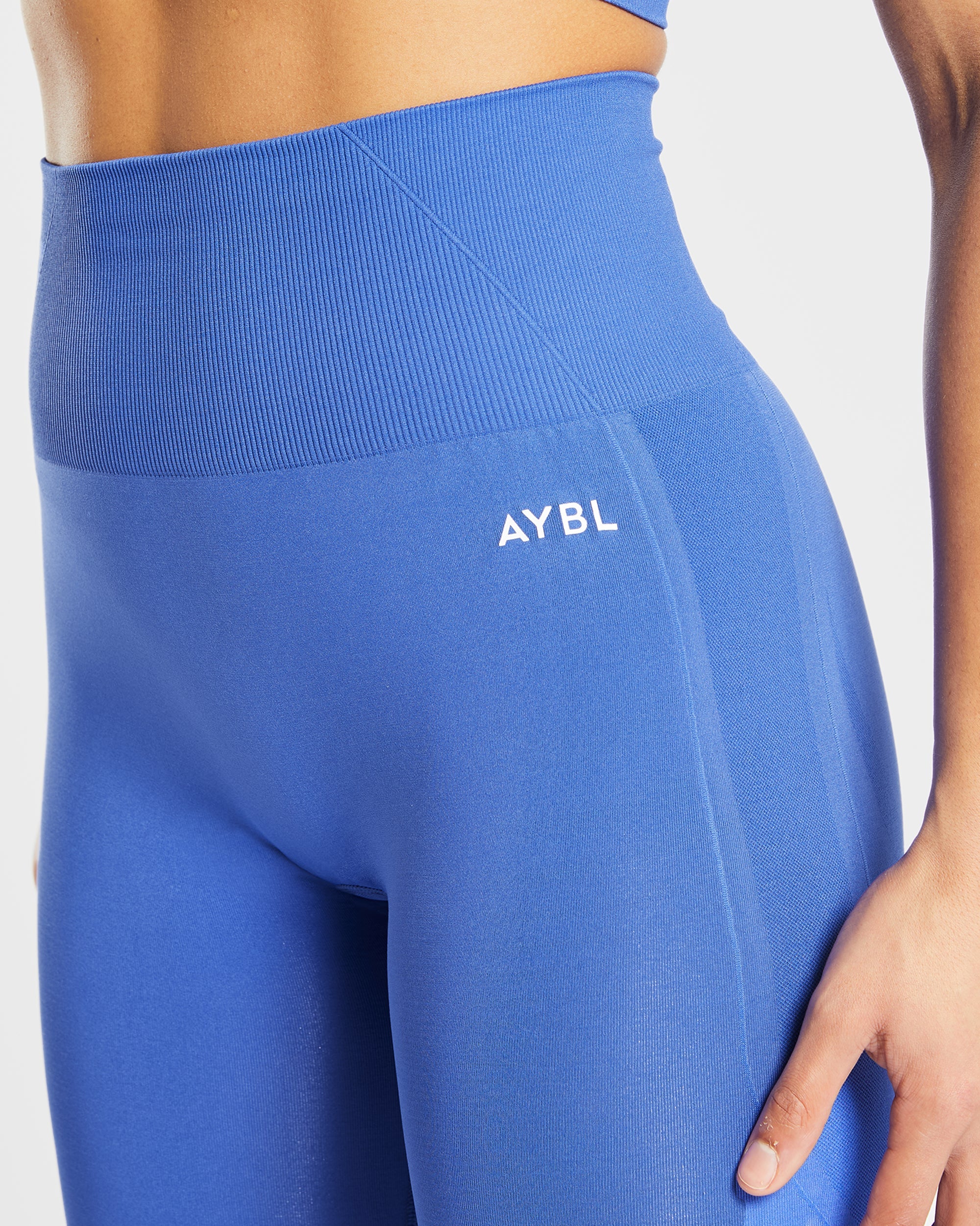 Nahtlose Leggings „Empower“ – Kobalt