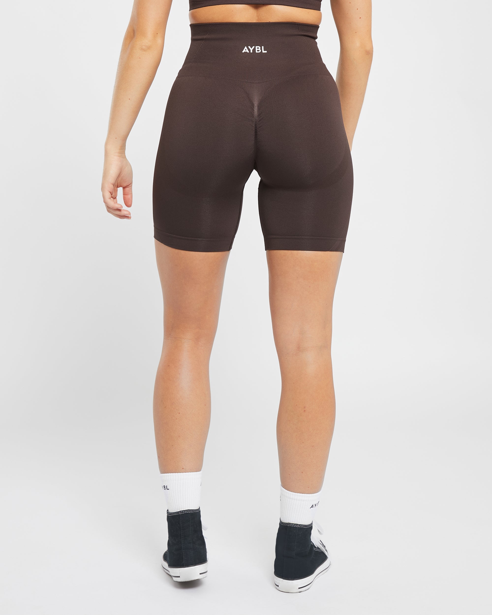 Short de cyclisme sans couture Empower - Marron cacao