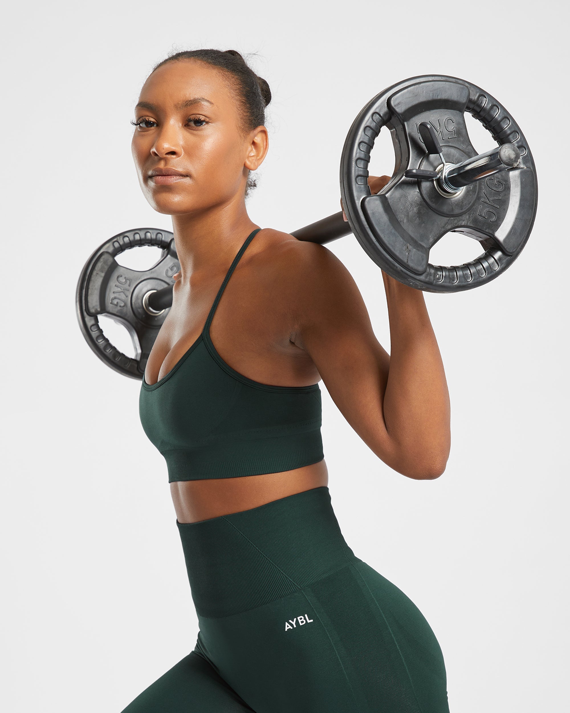 Soutien-gorge de sport sans couture Empower - Vert foncé