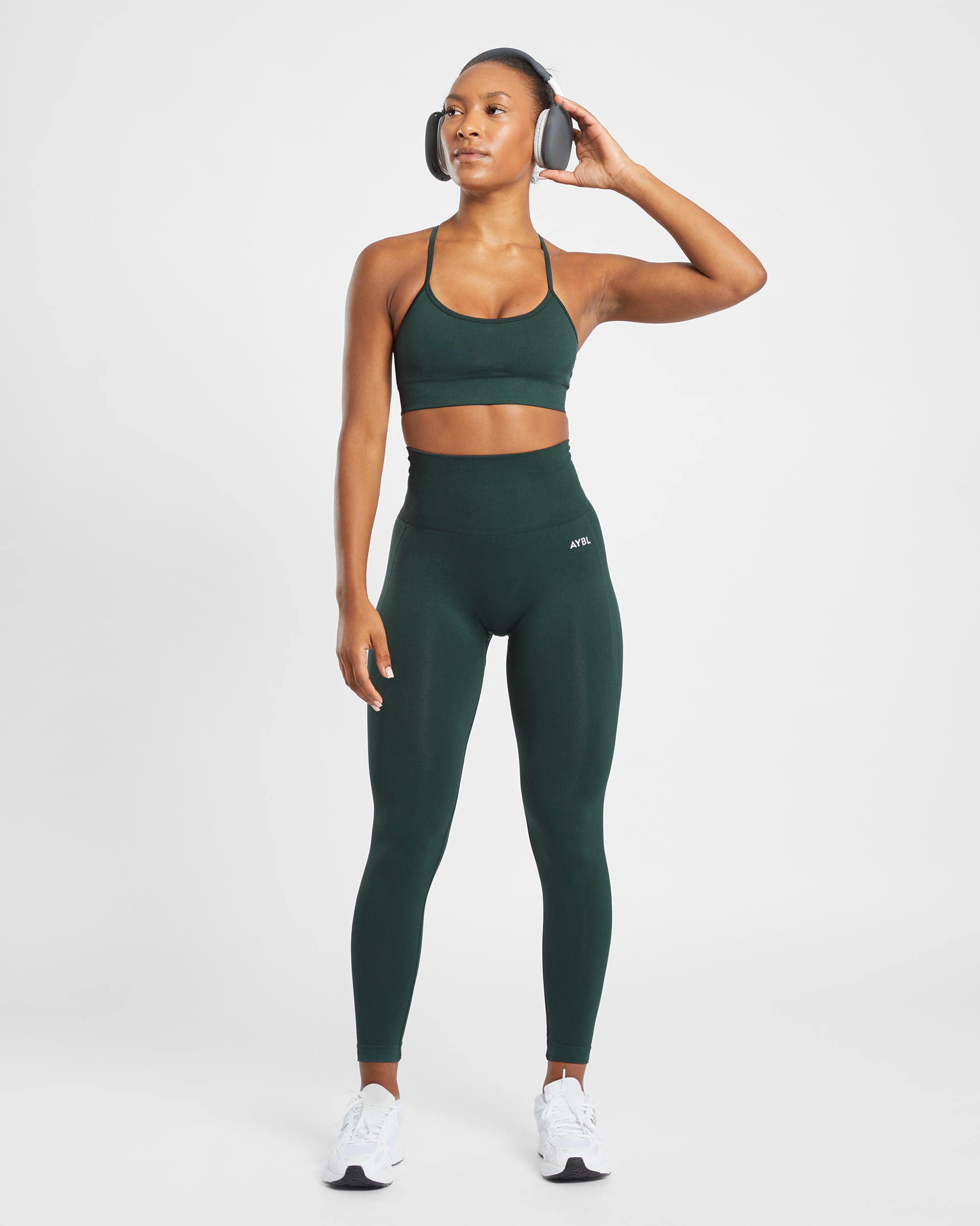 Soutien-gorge de sport sans couture Empower - Vert foncé