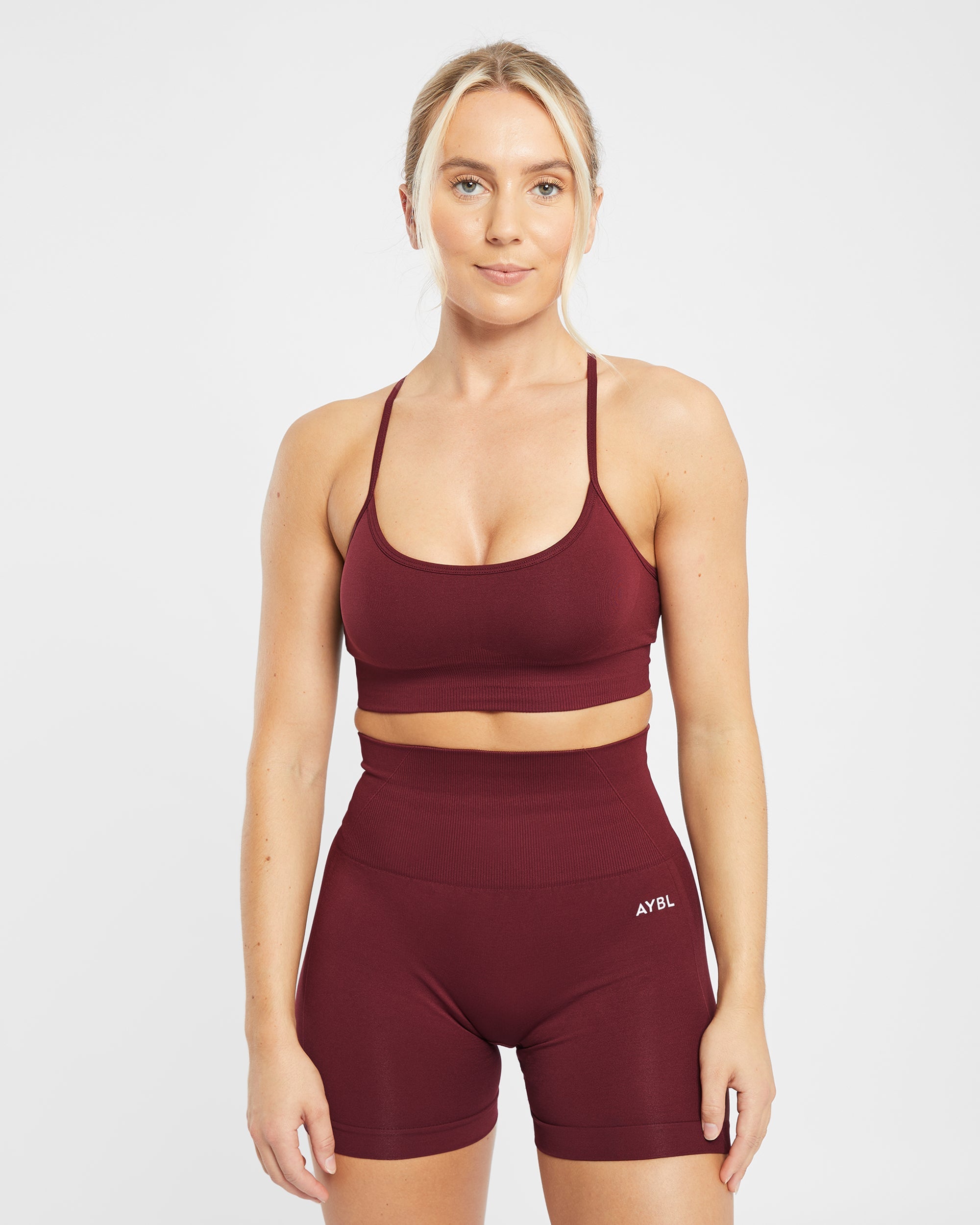 Empower Seamless Sports Bra - Red Wine