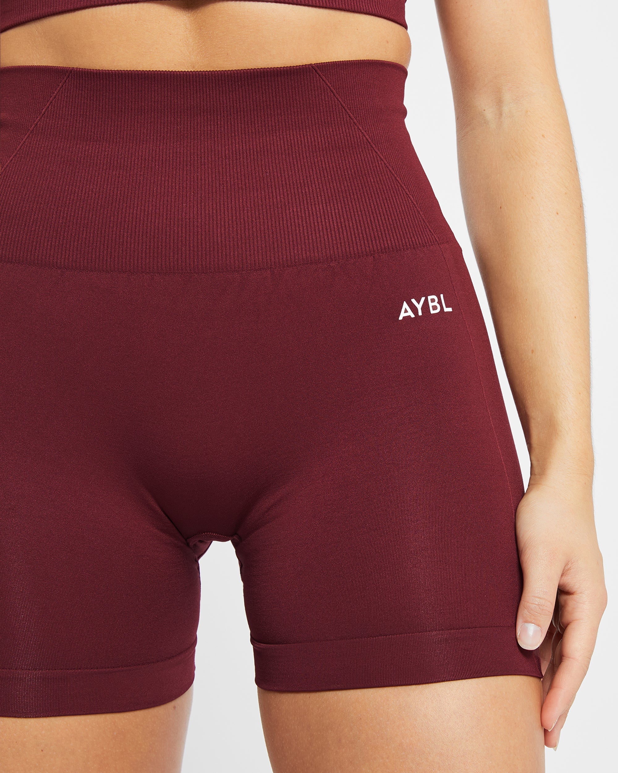 Empower Seamless Shorts - Red Wine