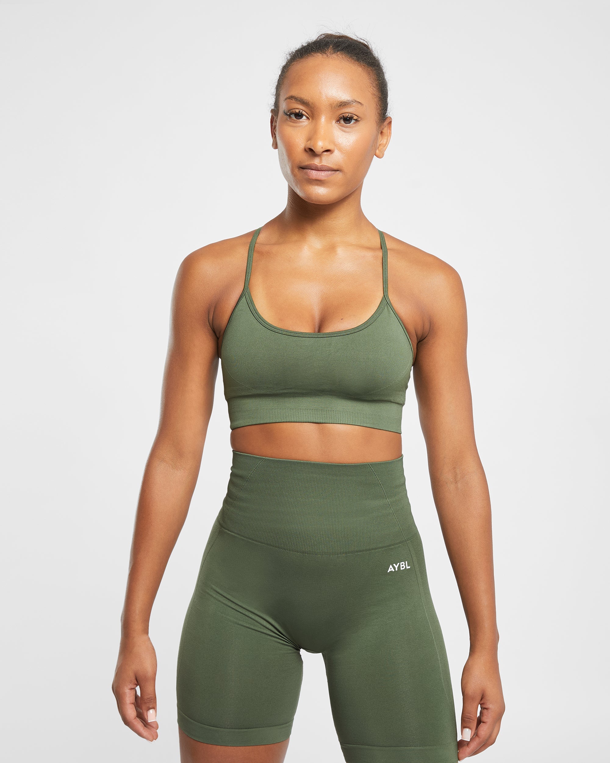 Soutien-gorge de sport sans couture Empower - Vert Kaki