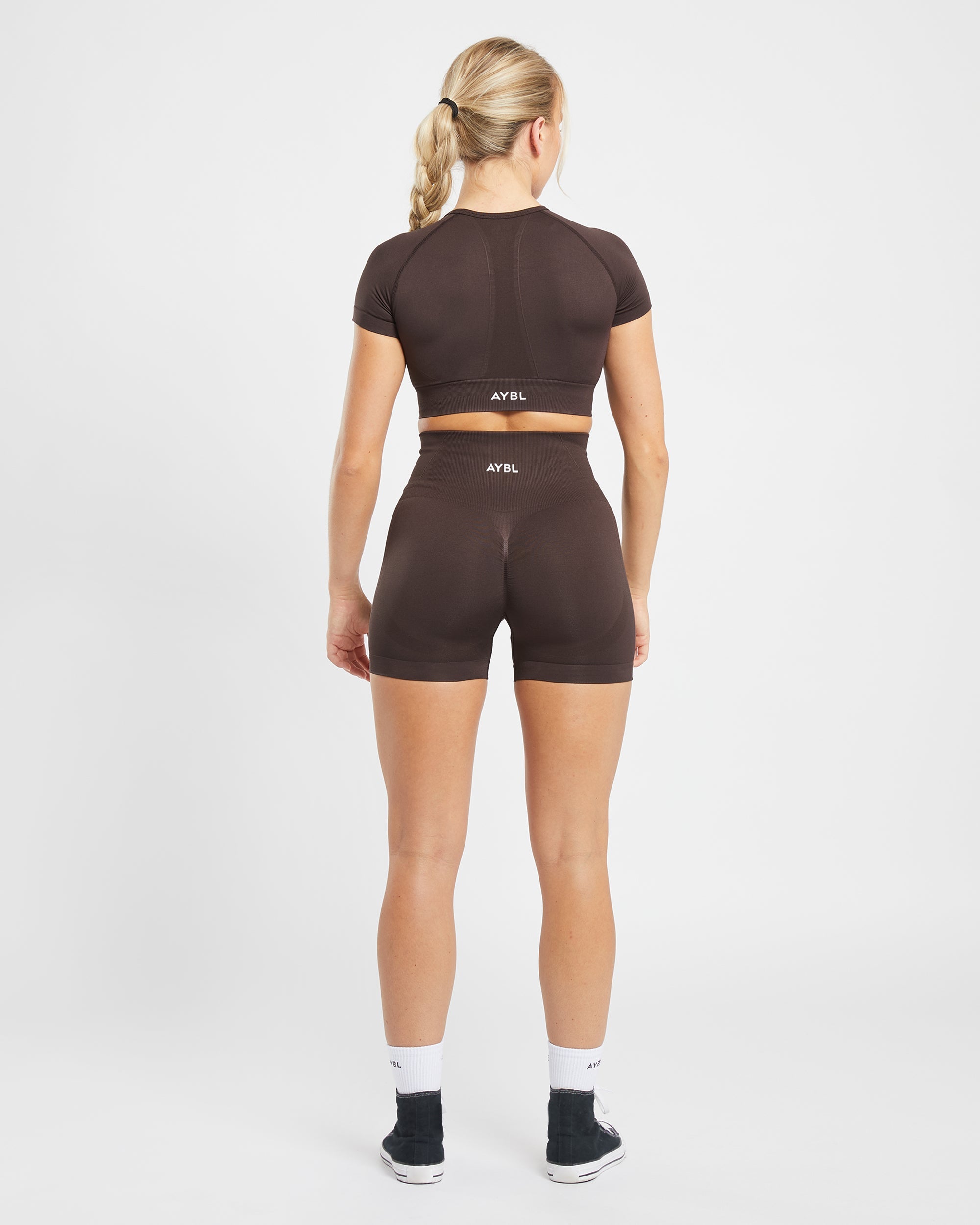 Empower Seamless Crop Top – Kakaobraun