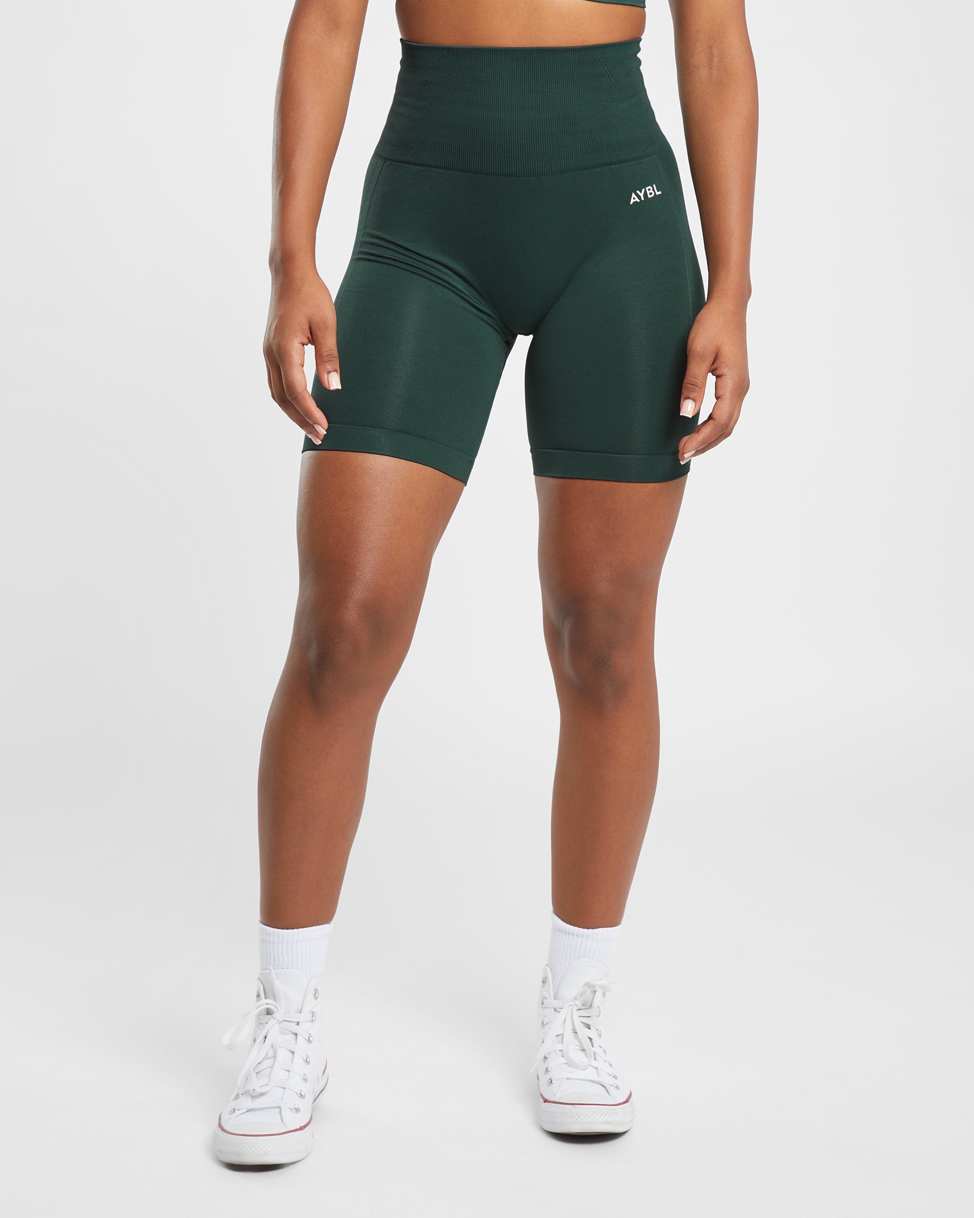 Short de cyclisme sans couture Empower - Vert foncé