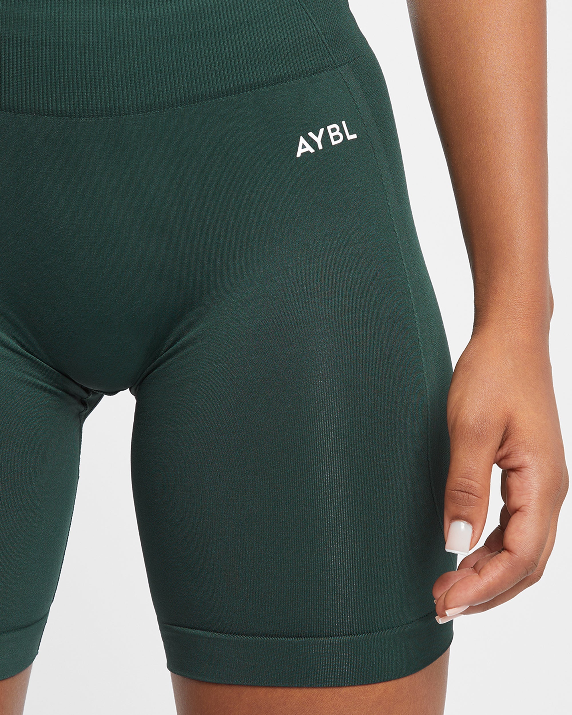 Short de cyclisme sans couture Empower - Vert foncé