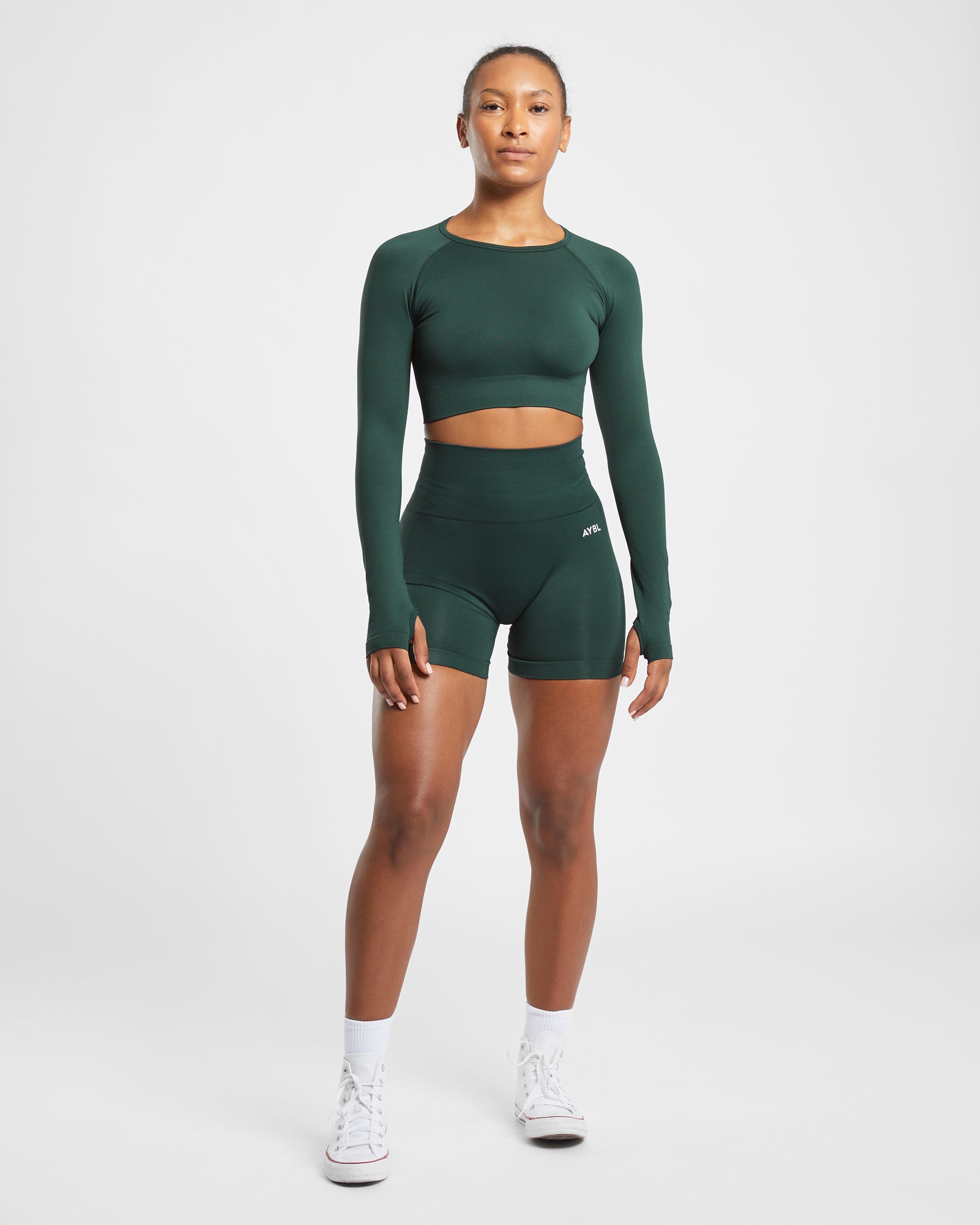 Short sans couture Empower - Vert foncé