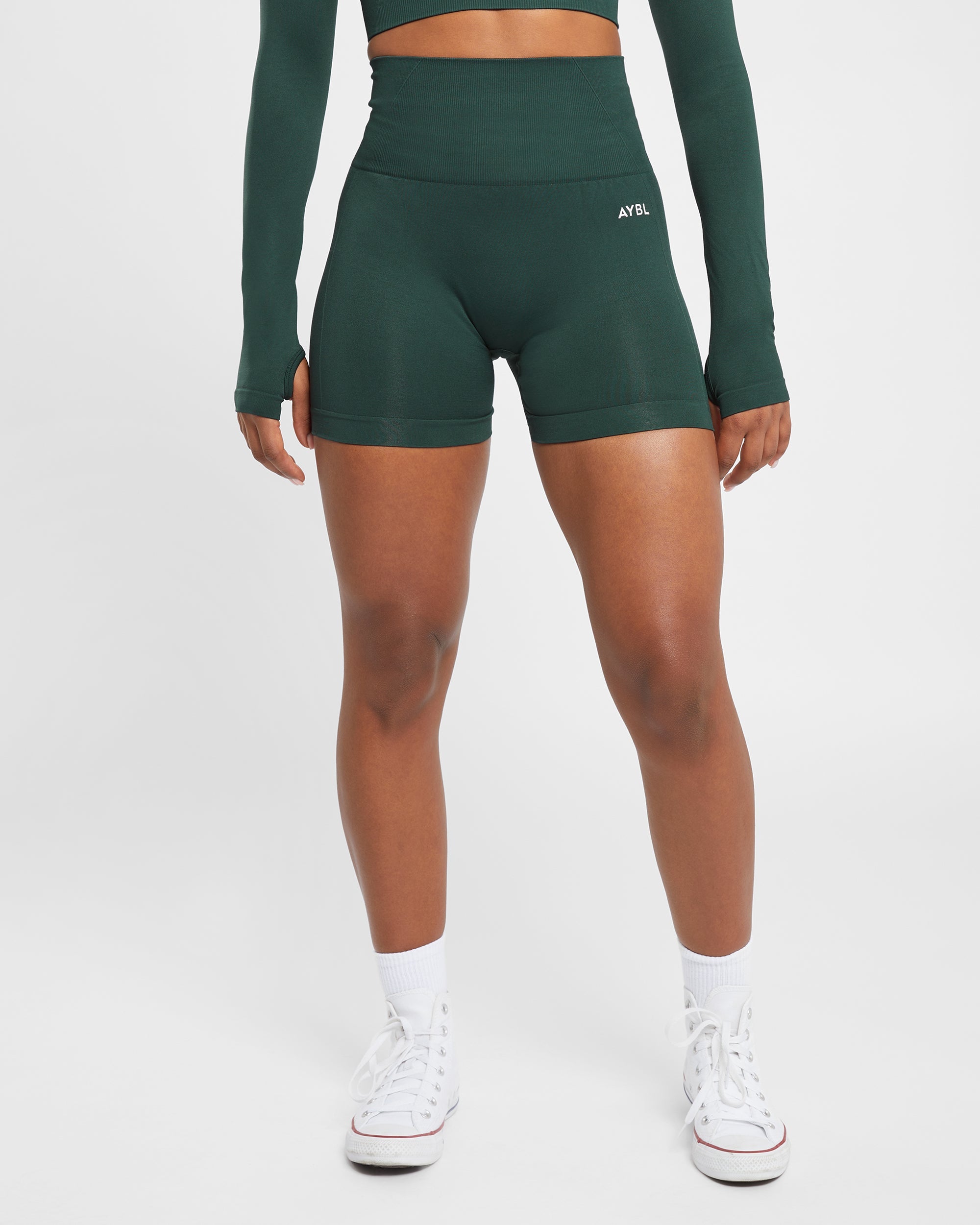 Short sans couture Empower - Vert foncé