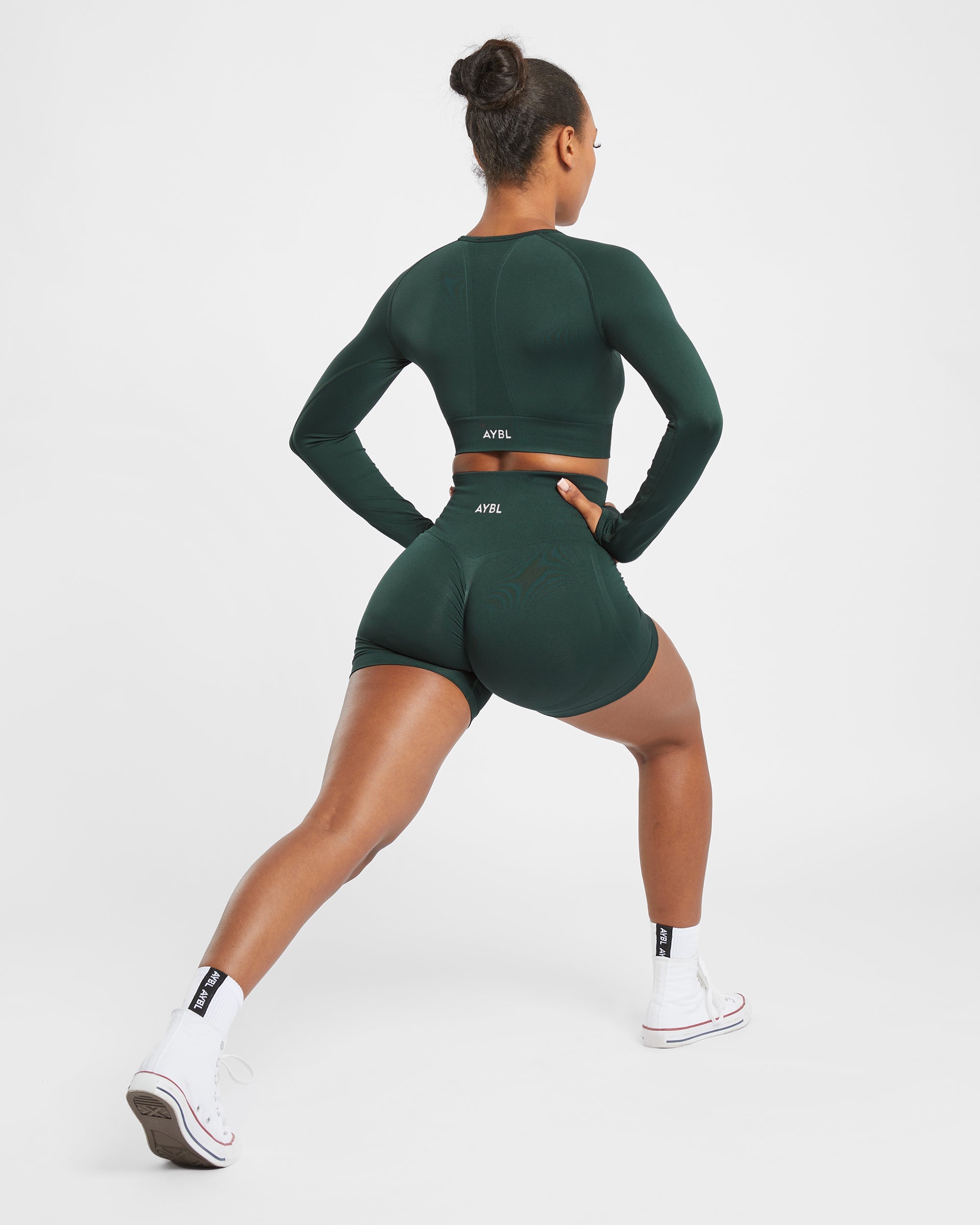 Short sans couture Empower - Vert foncé