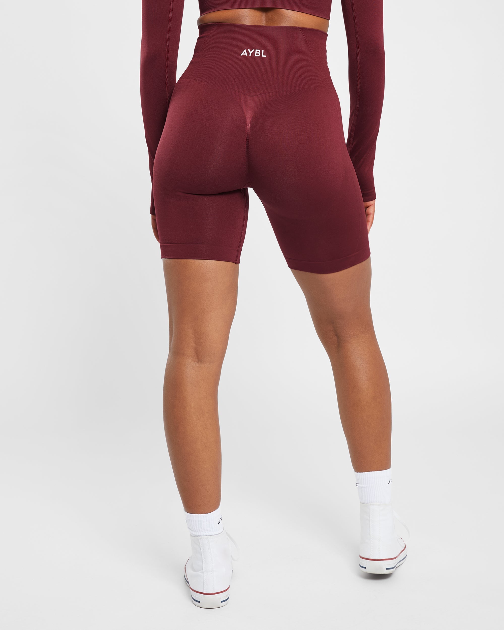 Empower Seamless Cycling Shorts - Red Wine