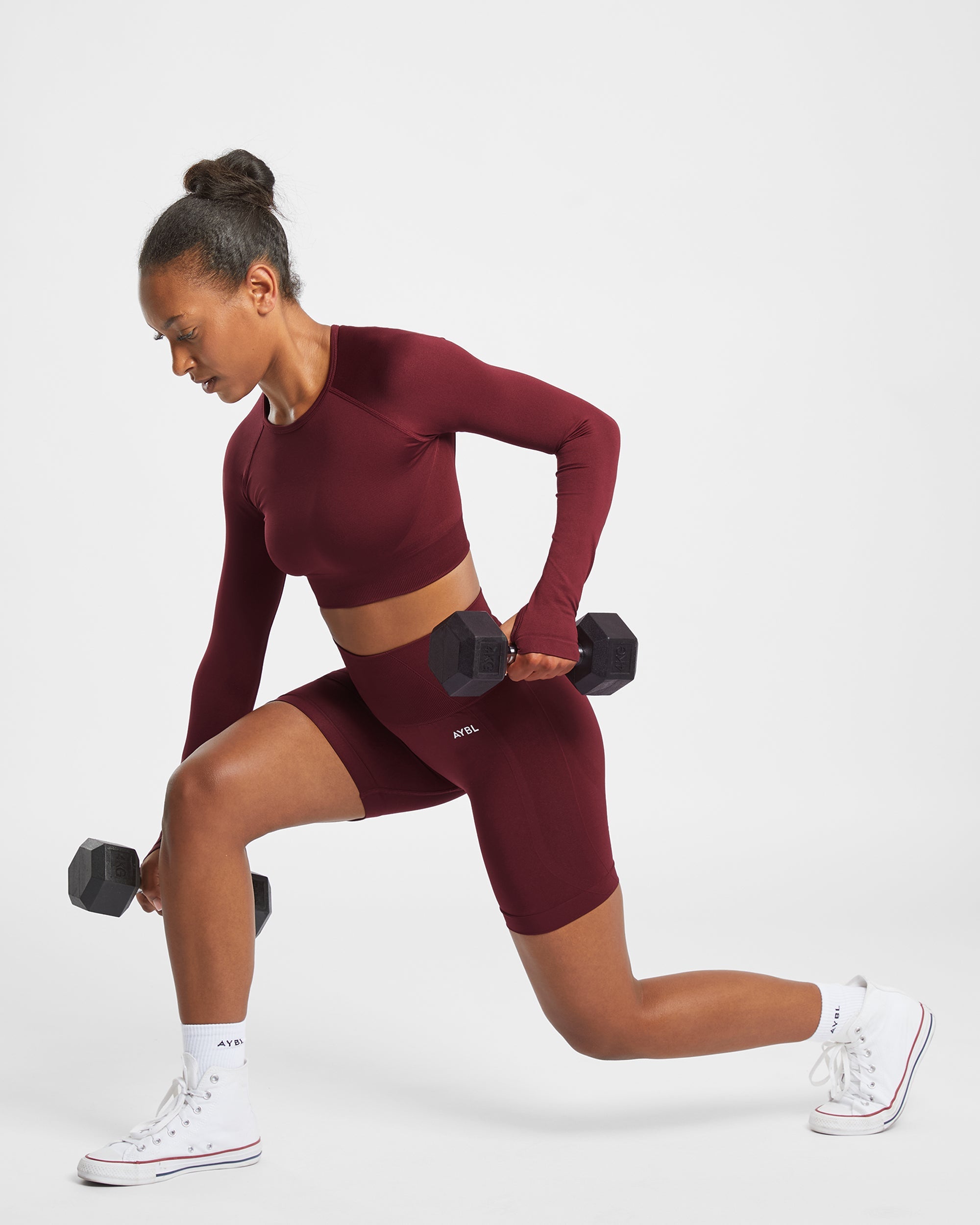 Short de cyclisme sans couture Empower - Vin rouge