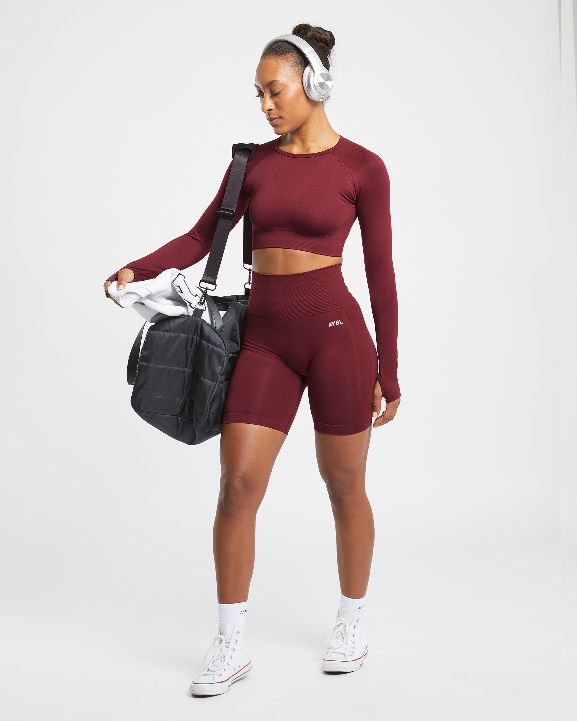 Short de cyclisme sans couture Empower - Vin rouge