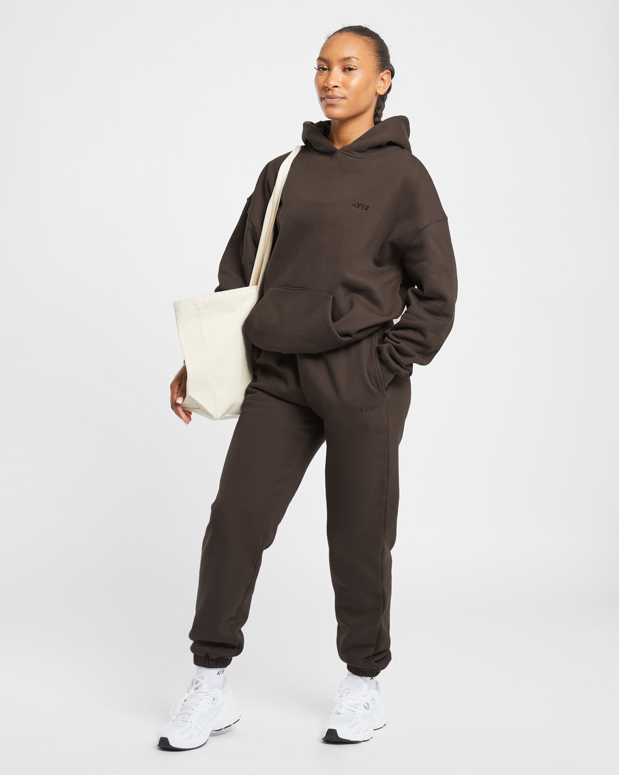 Premium Oversized Hoodie - Coffee Brown