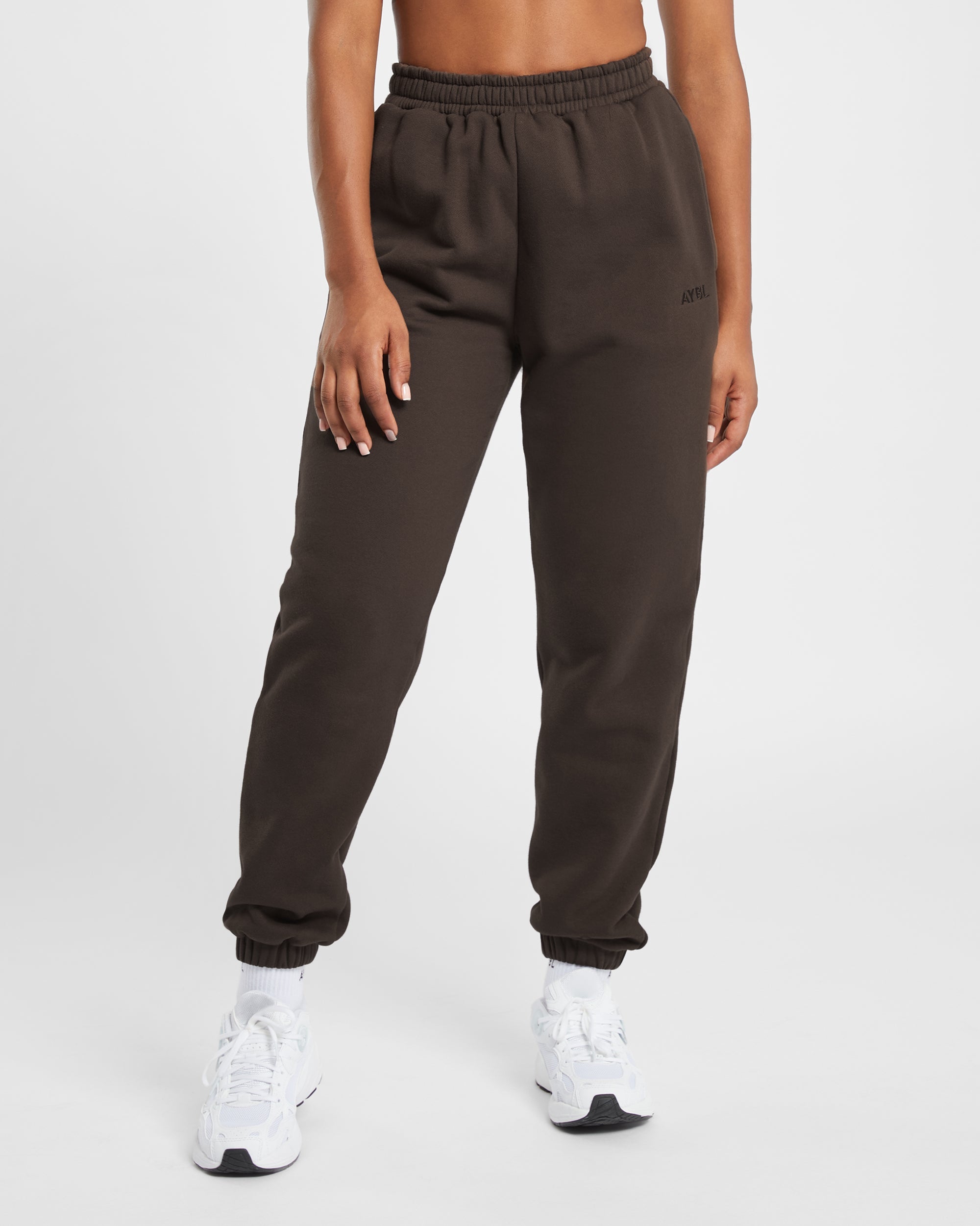 Pantalon de jogging surdimensionné Premium - Marron café