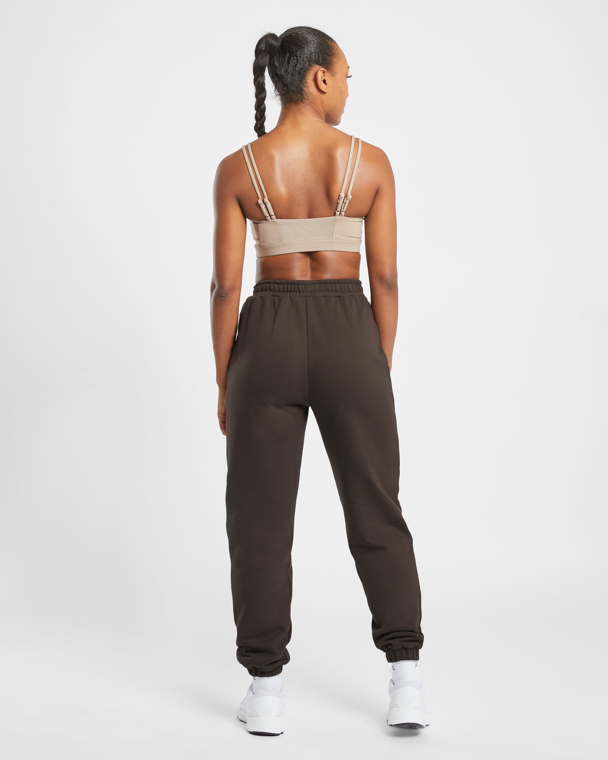 Pantalon de jogging surdimensionné Premium - Marron café