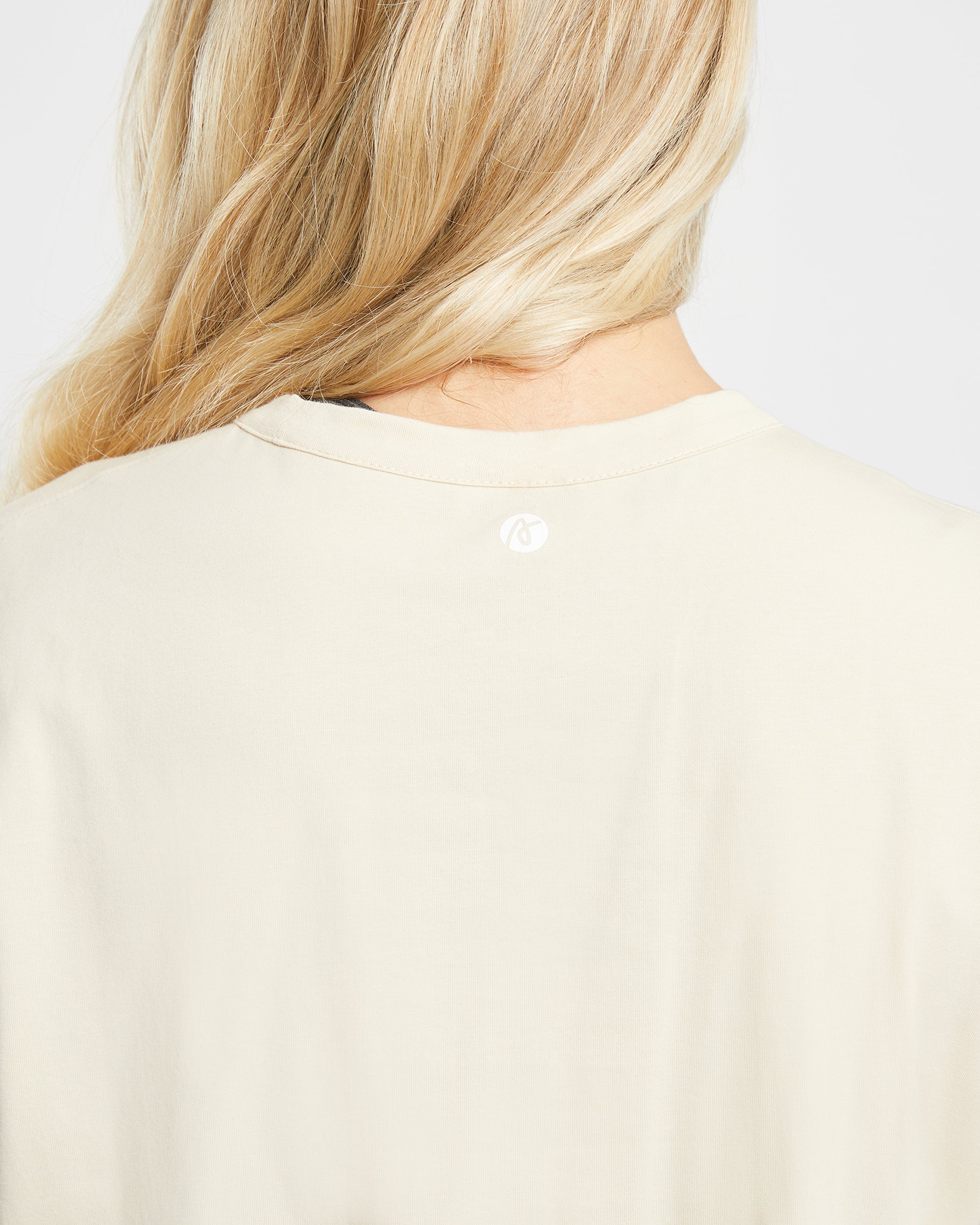 Everyday Relaxed Long Sleeve T Shirt - Cream