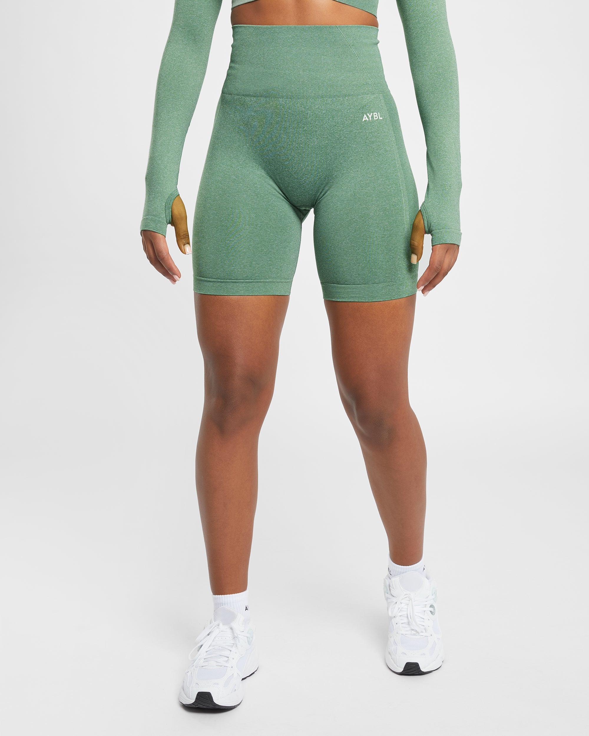 Short de cyclisme sans couture Empower - Olive Marl