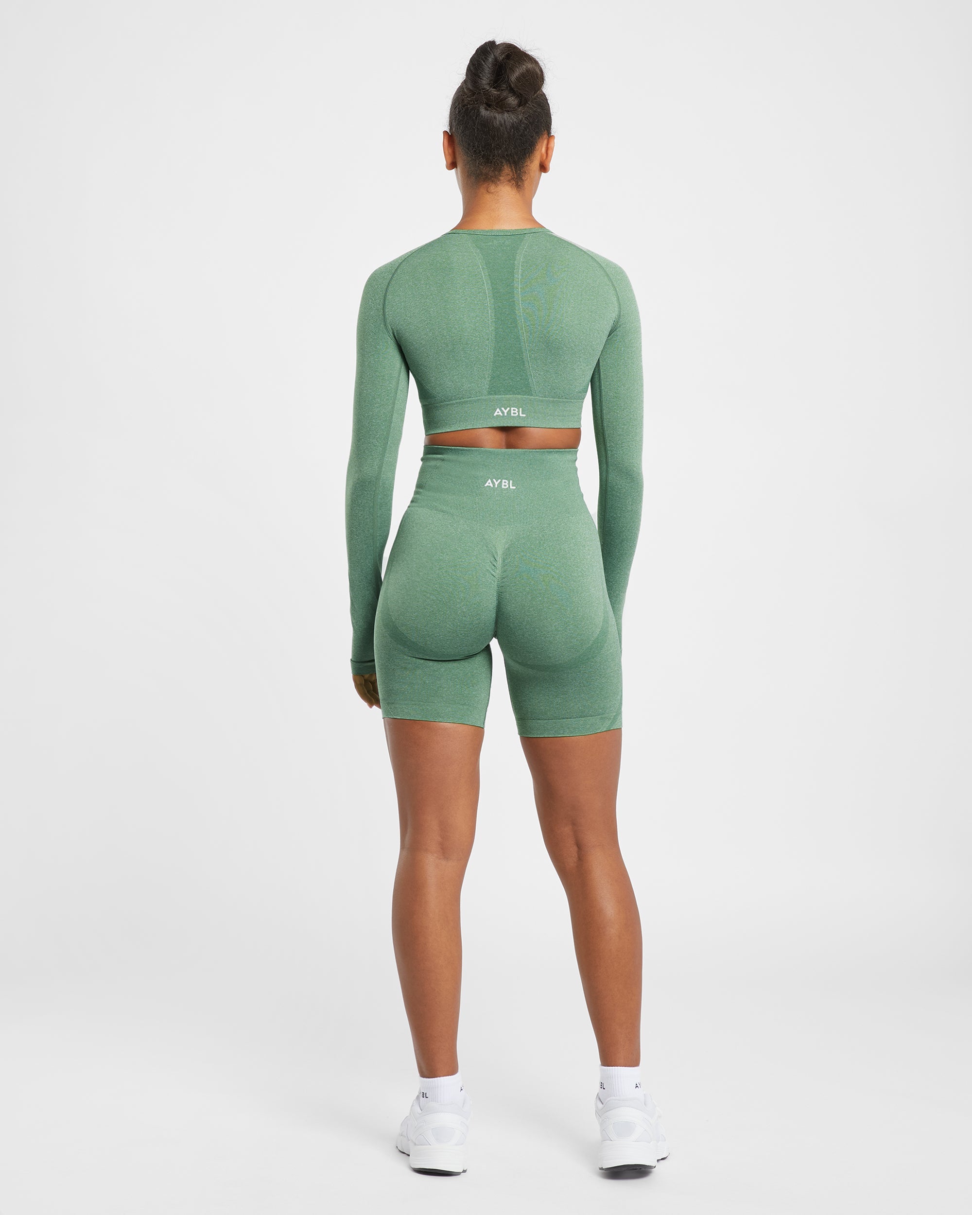 Short de cyclisme sans couture Empower - Olive Marl