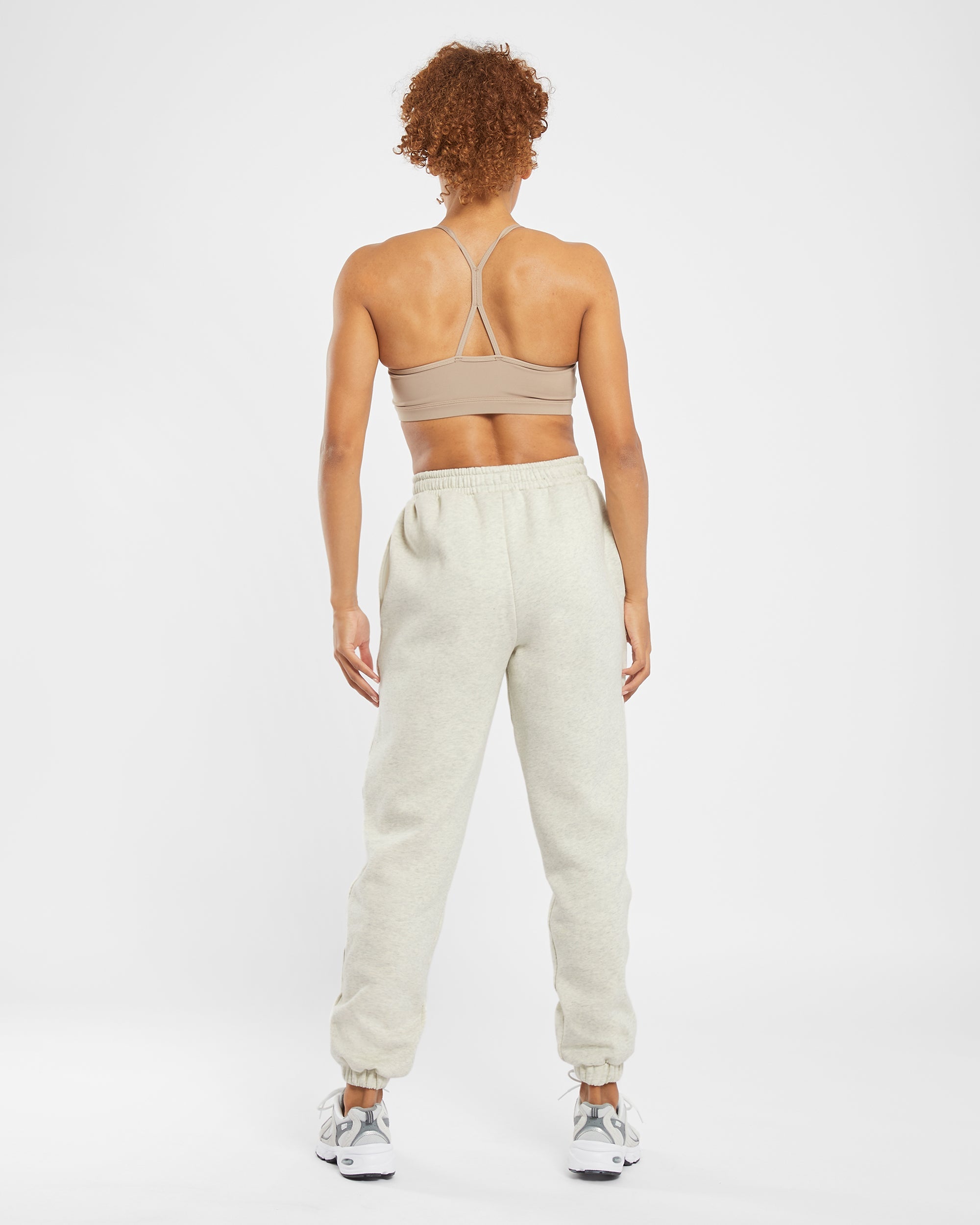 Pantalon de jogging oversize Premium - Beige chiné