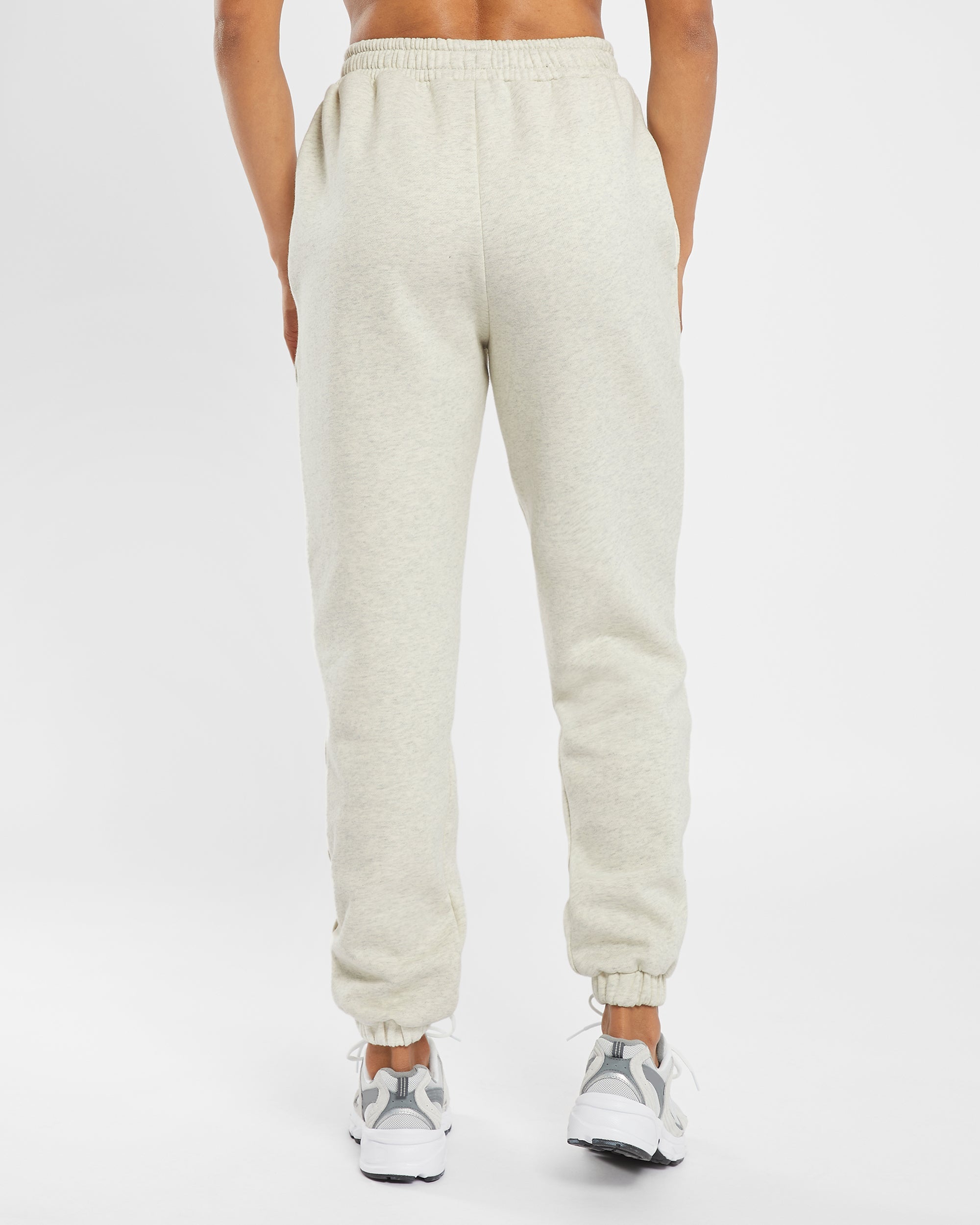 Pantalon de jogging oversize Premium - Beige chiné