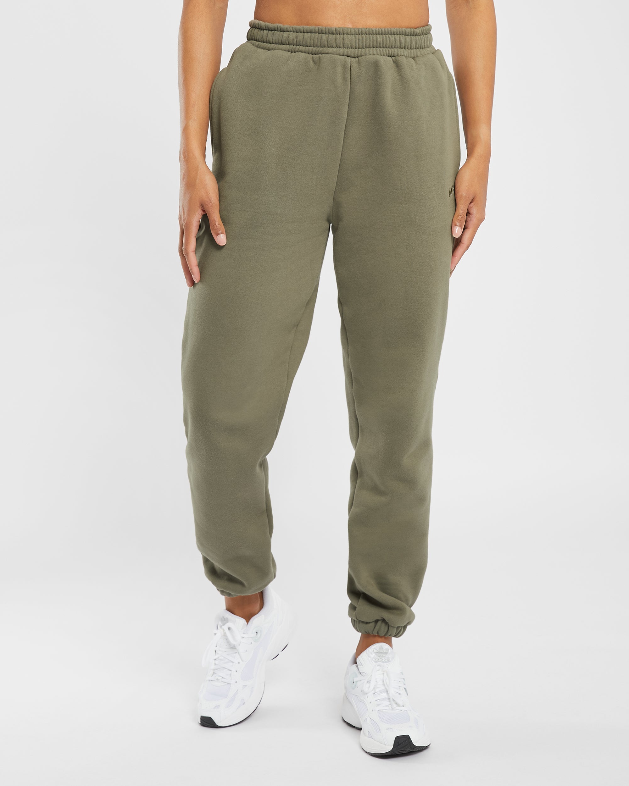 Pantalon de jogging surdimensionné Premium - Olive sombre