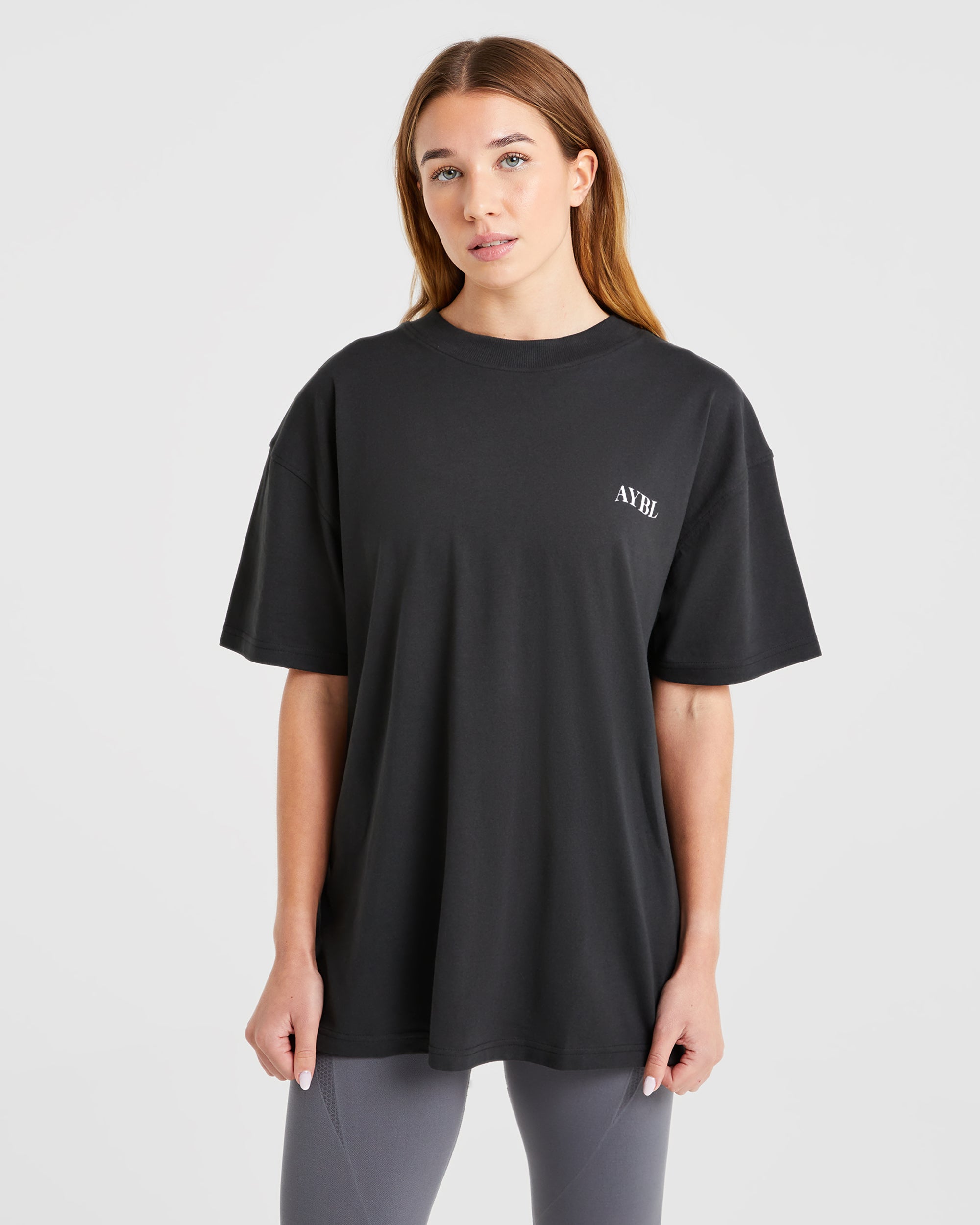 Be Good To Yourself Oversized T Shirt - Black