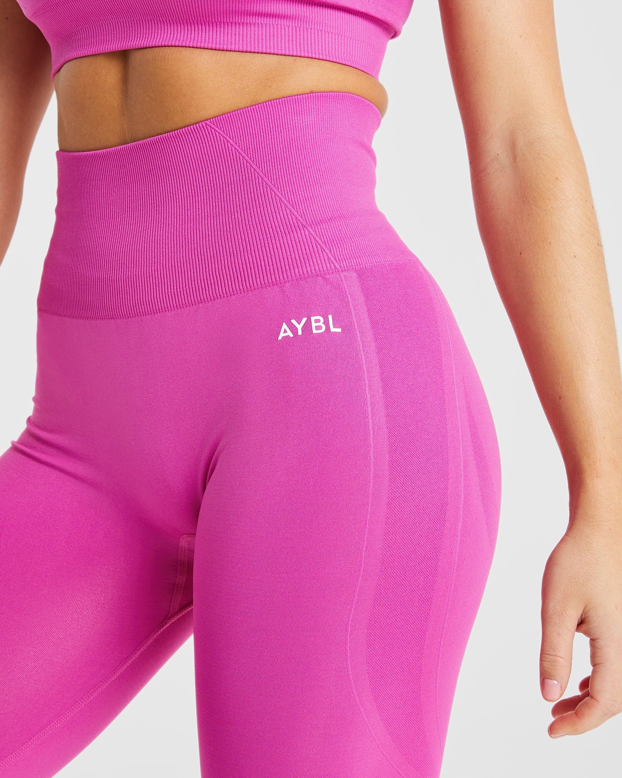 Nahtlose Leggings „Empower“ – Magenta