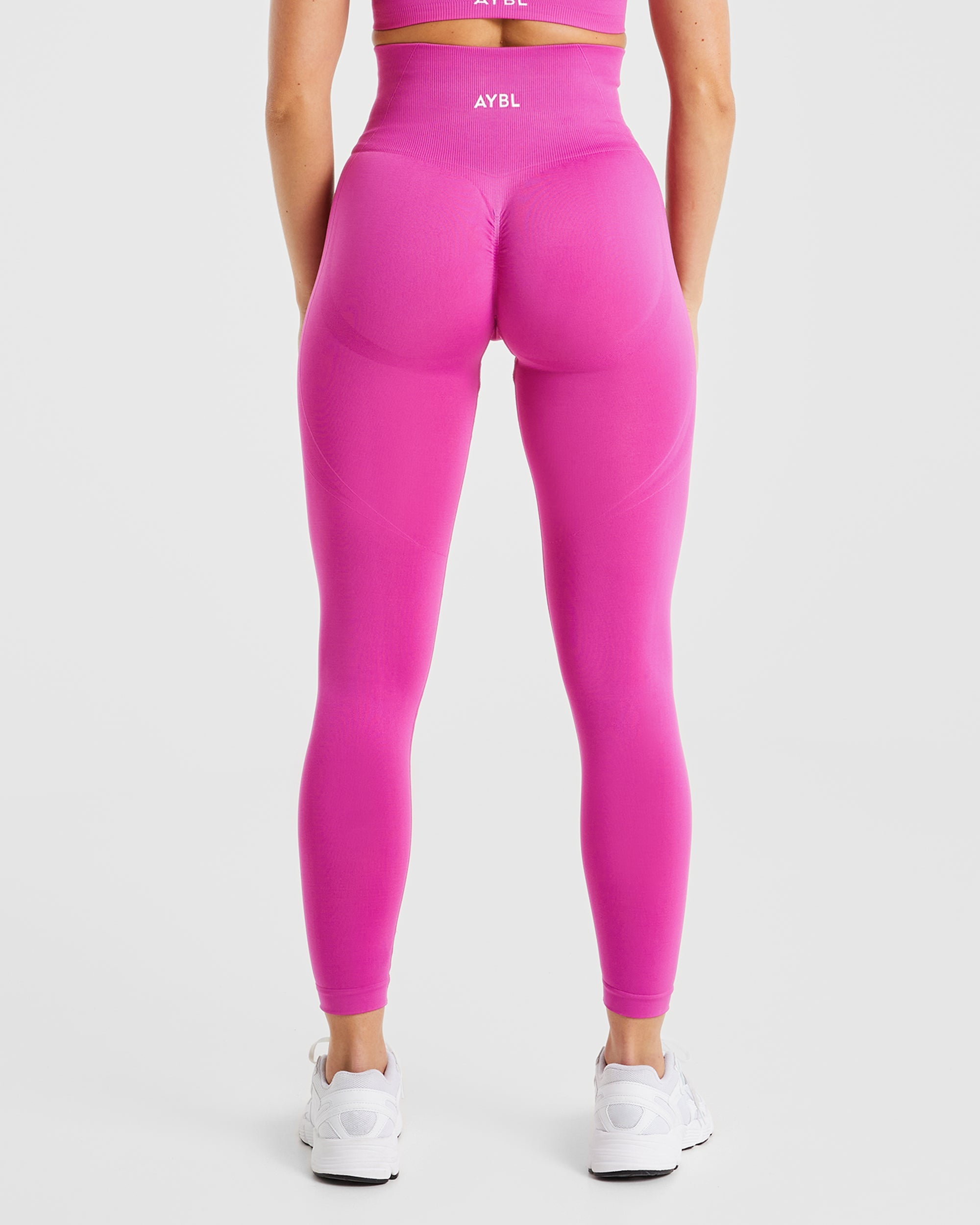 Nahtlose Leggings „Empower“ – Magenta